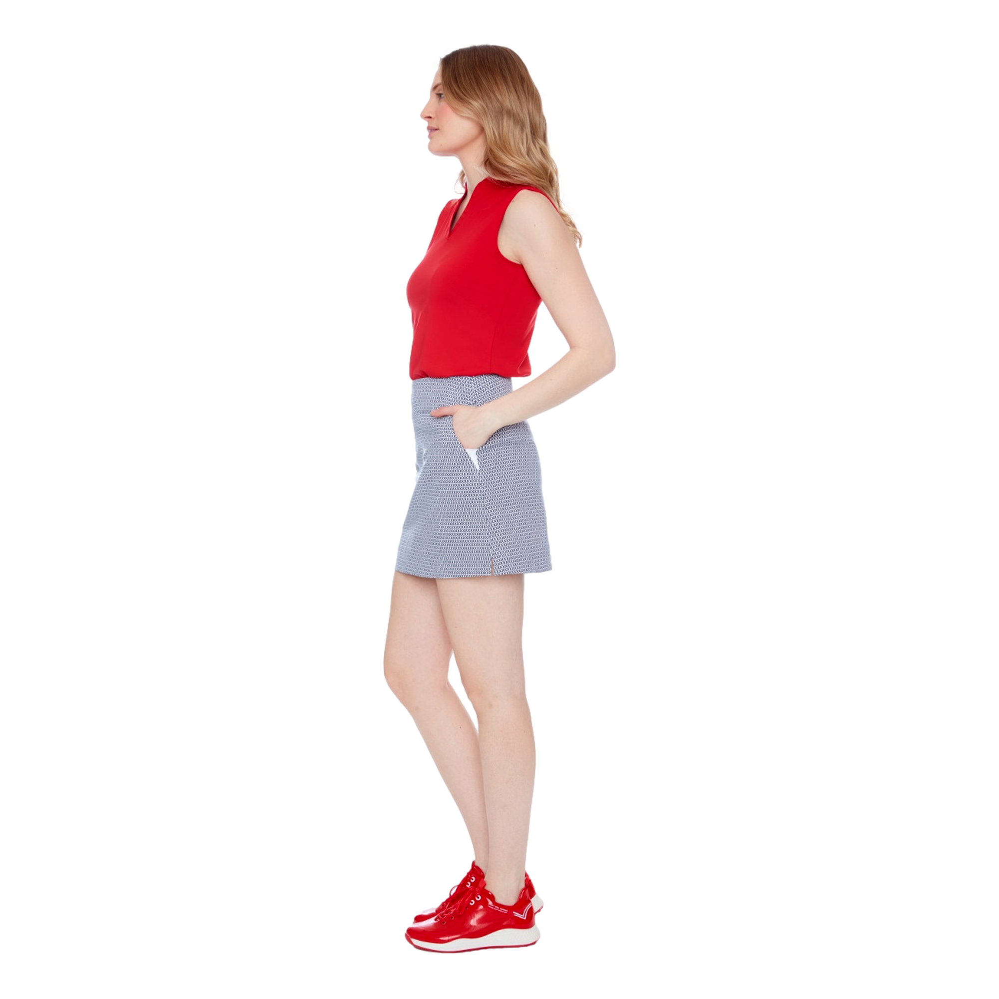 Geo Print Women's 16" Golf Skort