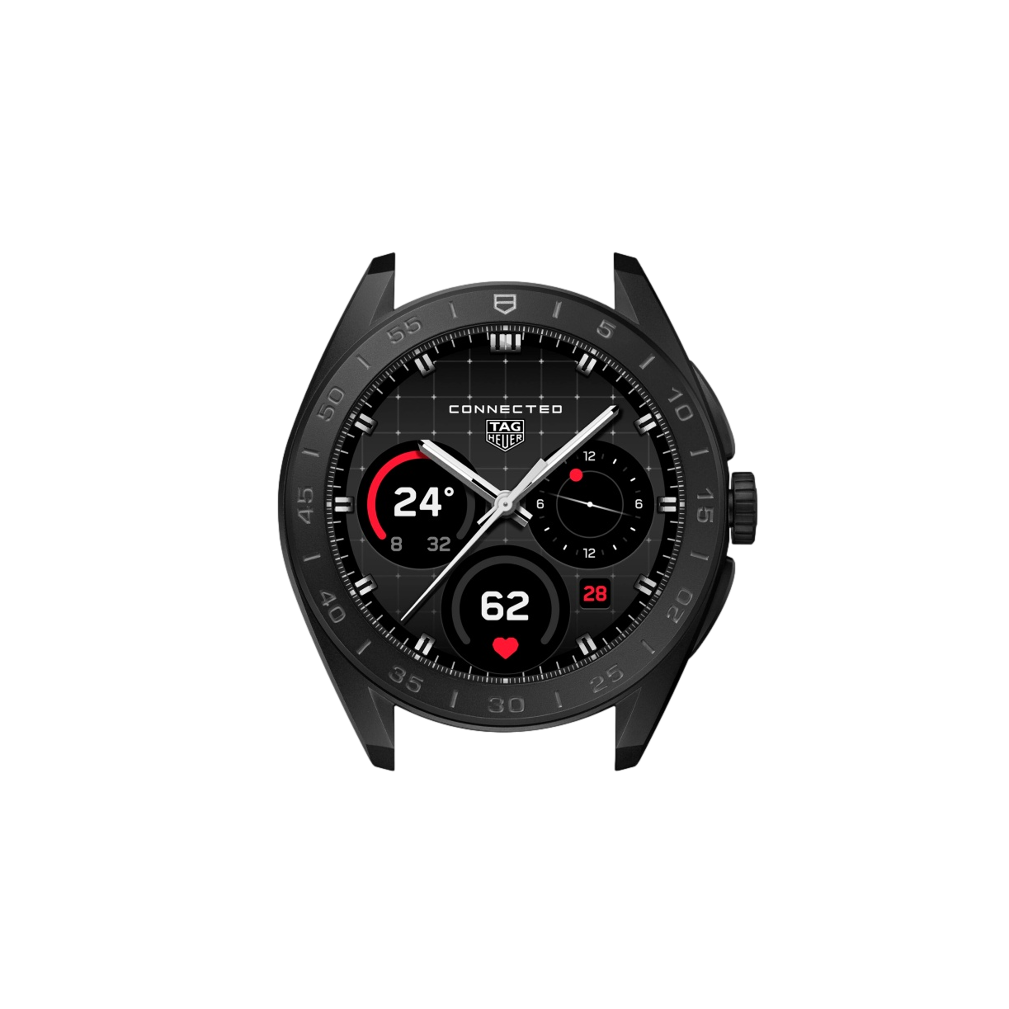 Connected Calibre E5 45mm GPS Watch - Titanium/Rubber Edition