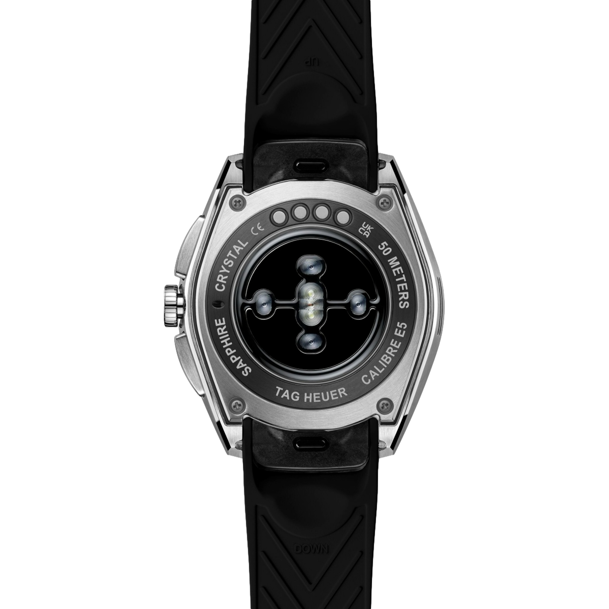 Connected Calibre E5 40mm Watch - Steel/Rubber Edition