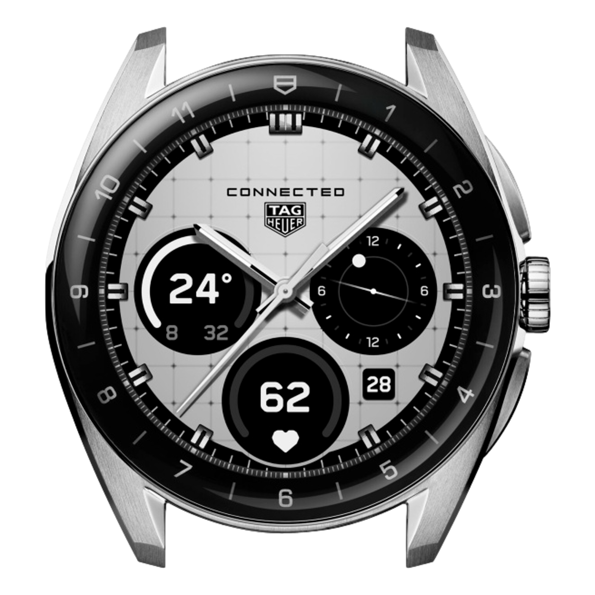Connected Calibre E5 40mm Watch - Steel/Rubber Edition