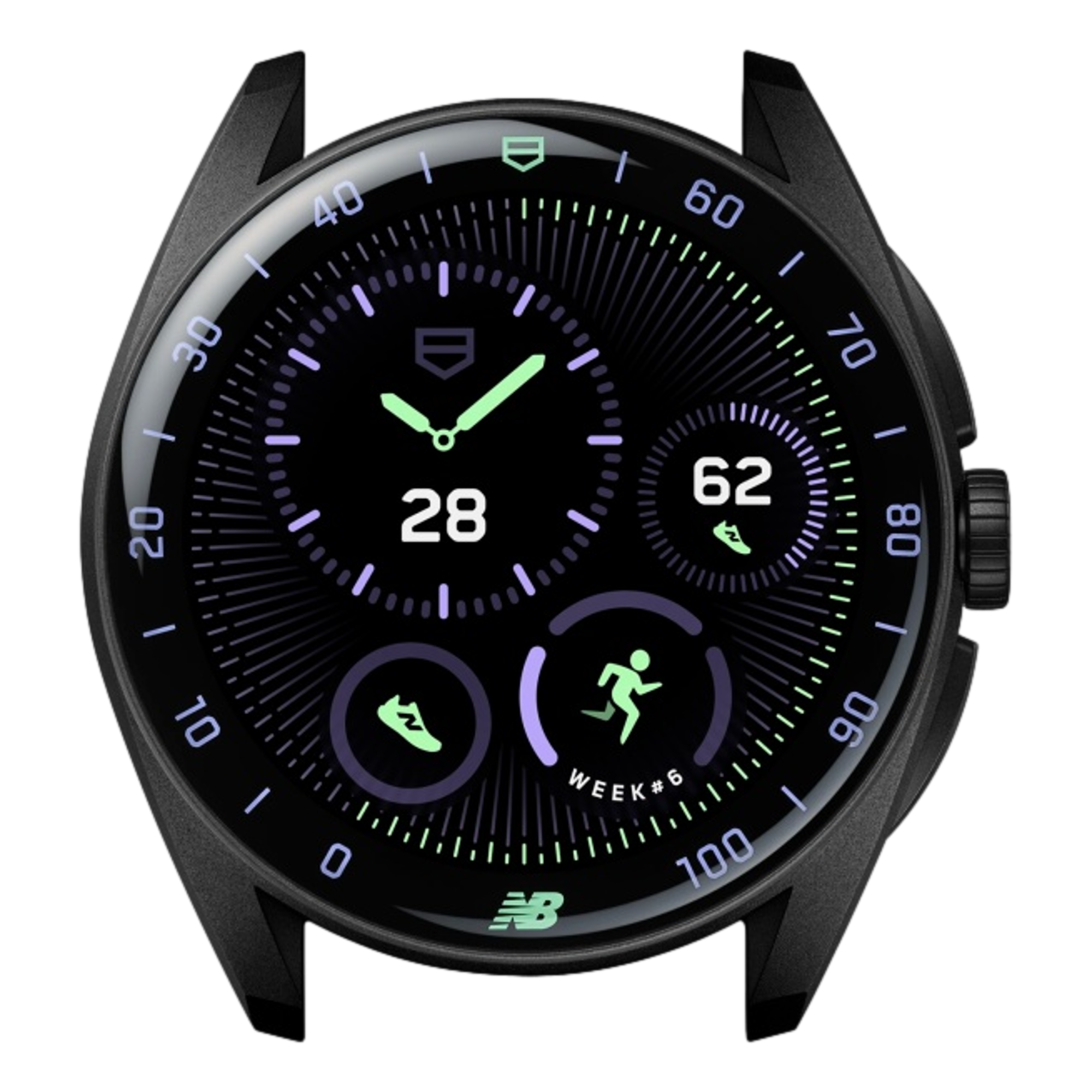 Connected Calibre E5 40mm GPS Watch - New Balance Edition