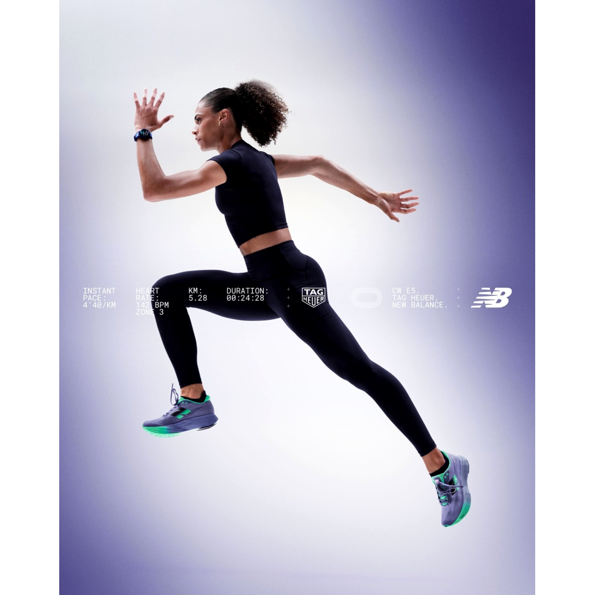 Connected Calibre E5 40mm GPS Watch - New Balance Edition