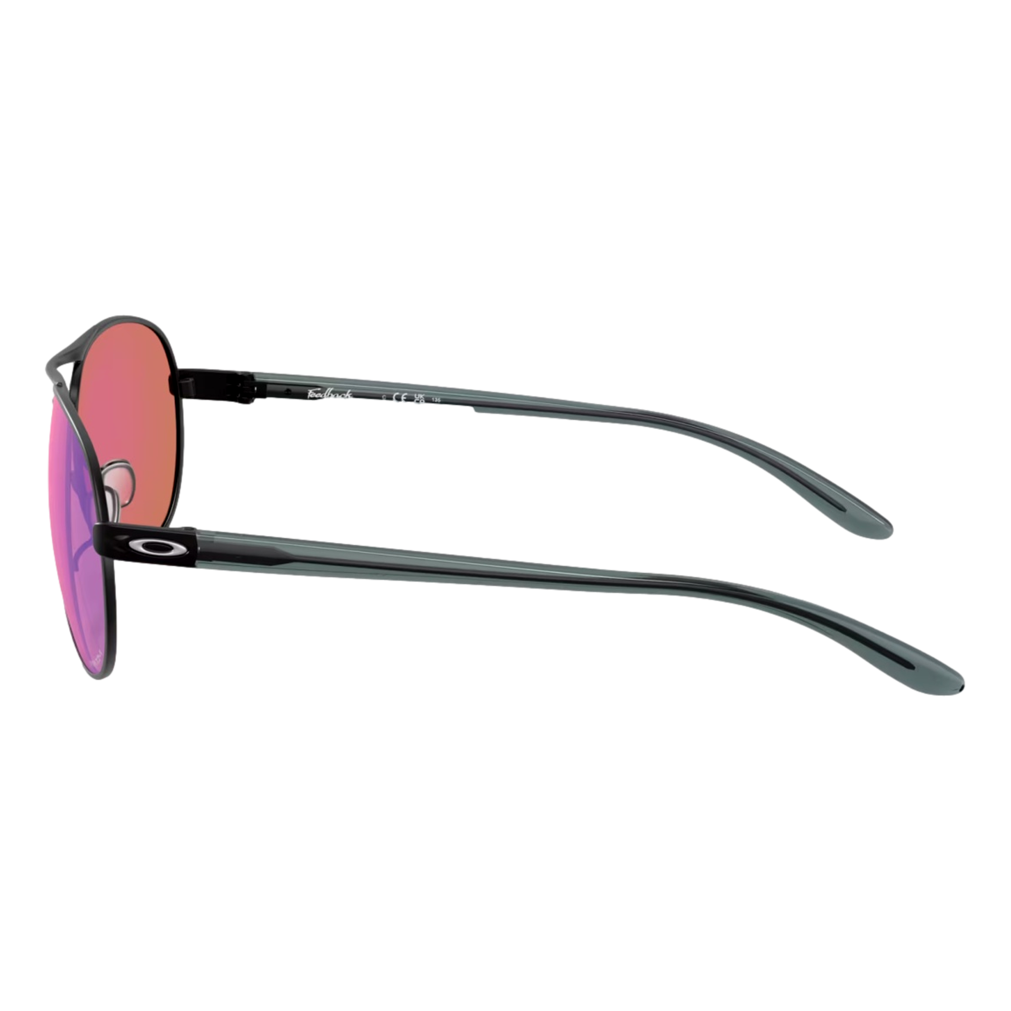 Feedback Satin Black Sunglasses