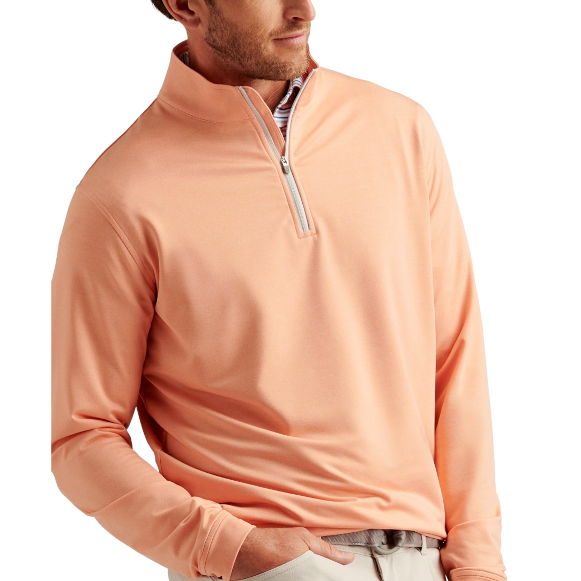 Perth Melange Performance Men's Golf Quarter Zip