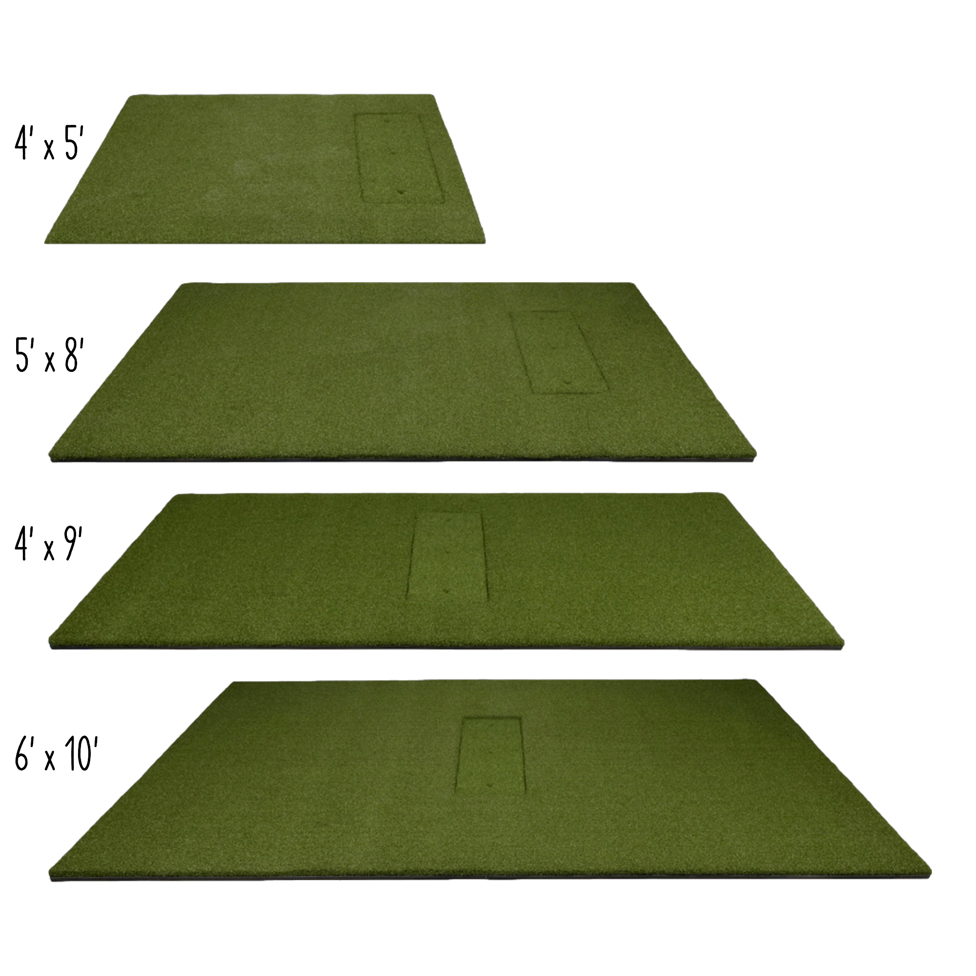Carl's HotShot™ Golf Simulator Hitting Mat w/ Insert - Multiple Sizes Available