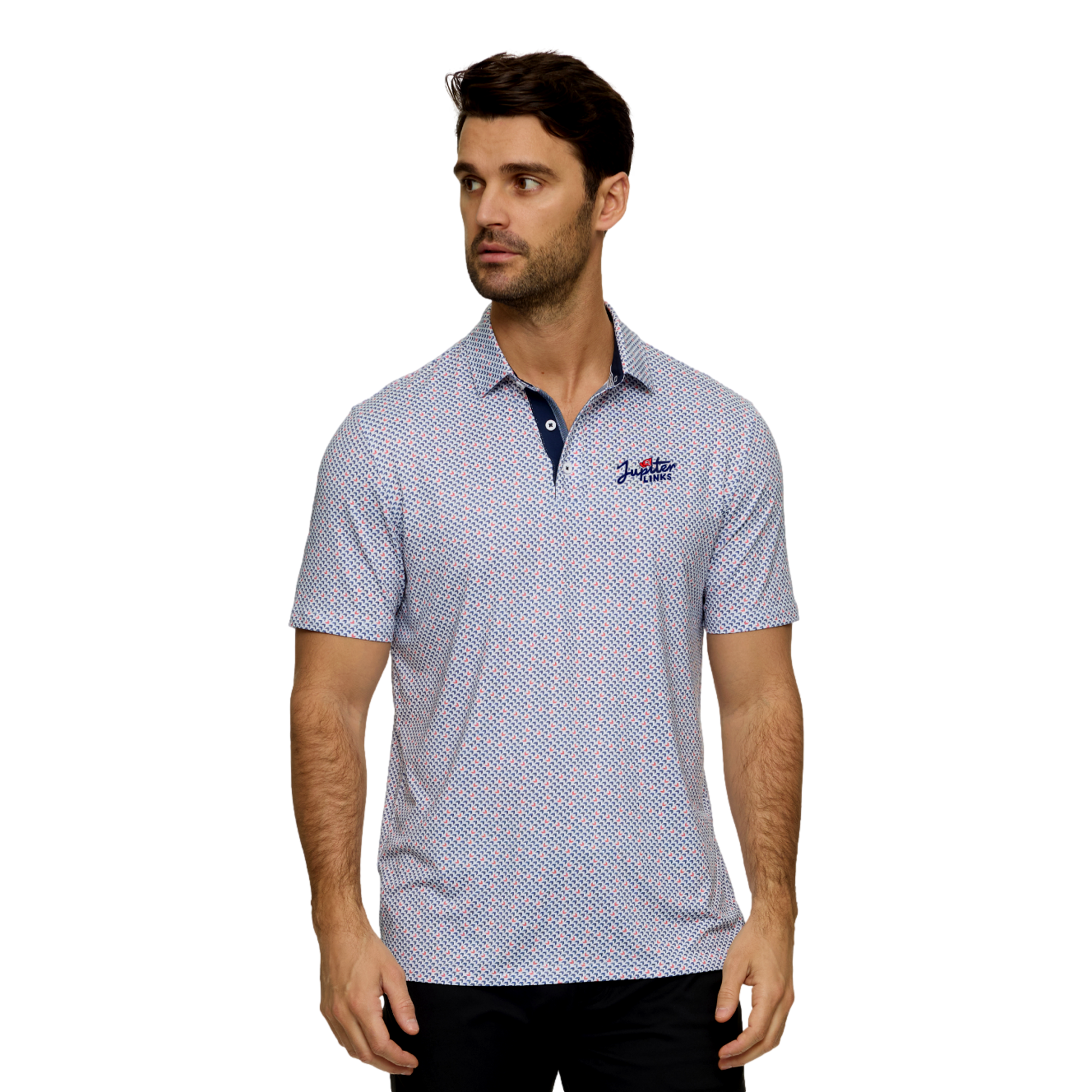 Jupiter Links GC Men's Lakewood Performance Golf Polo Shirt