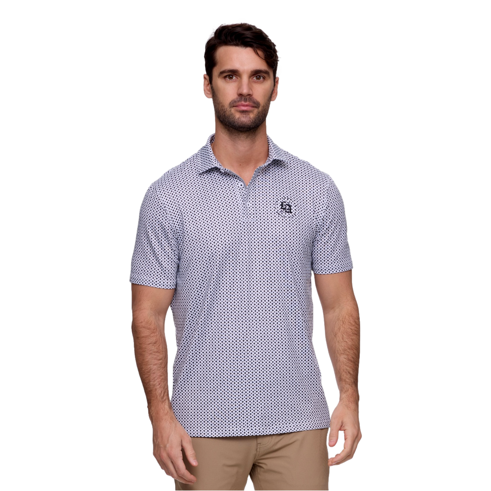 Los Angeles Golf Club Men's Printed Performance Golf Polo Shirt
