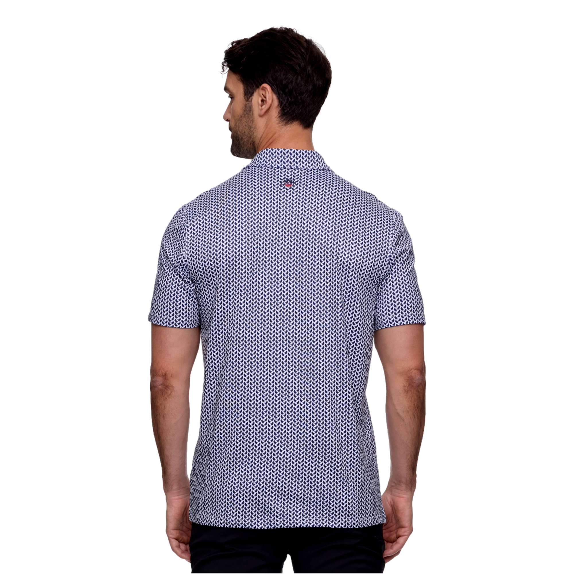 New  York Golf Club Men's Printed Golf Polo Shirt