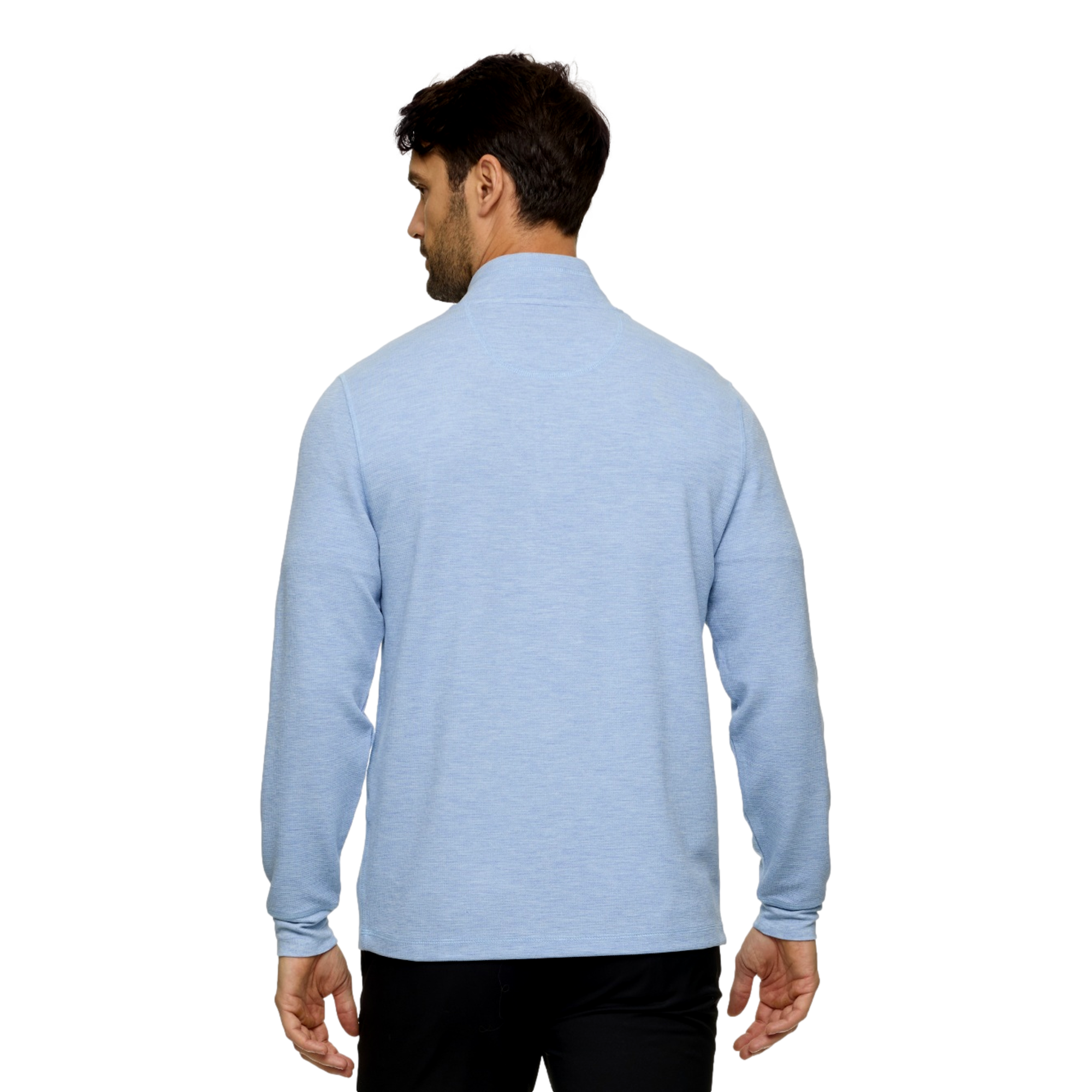 New  York Golf Club  Waffle Textured Men's Golf Quarter Zip
