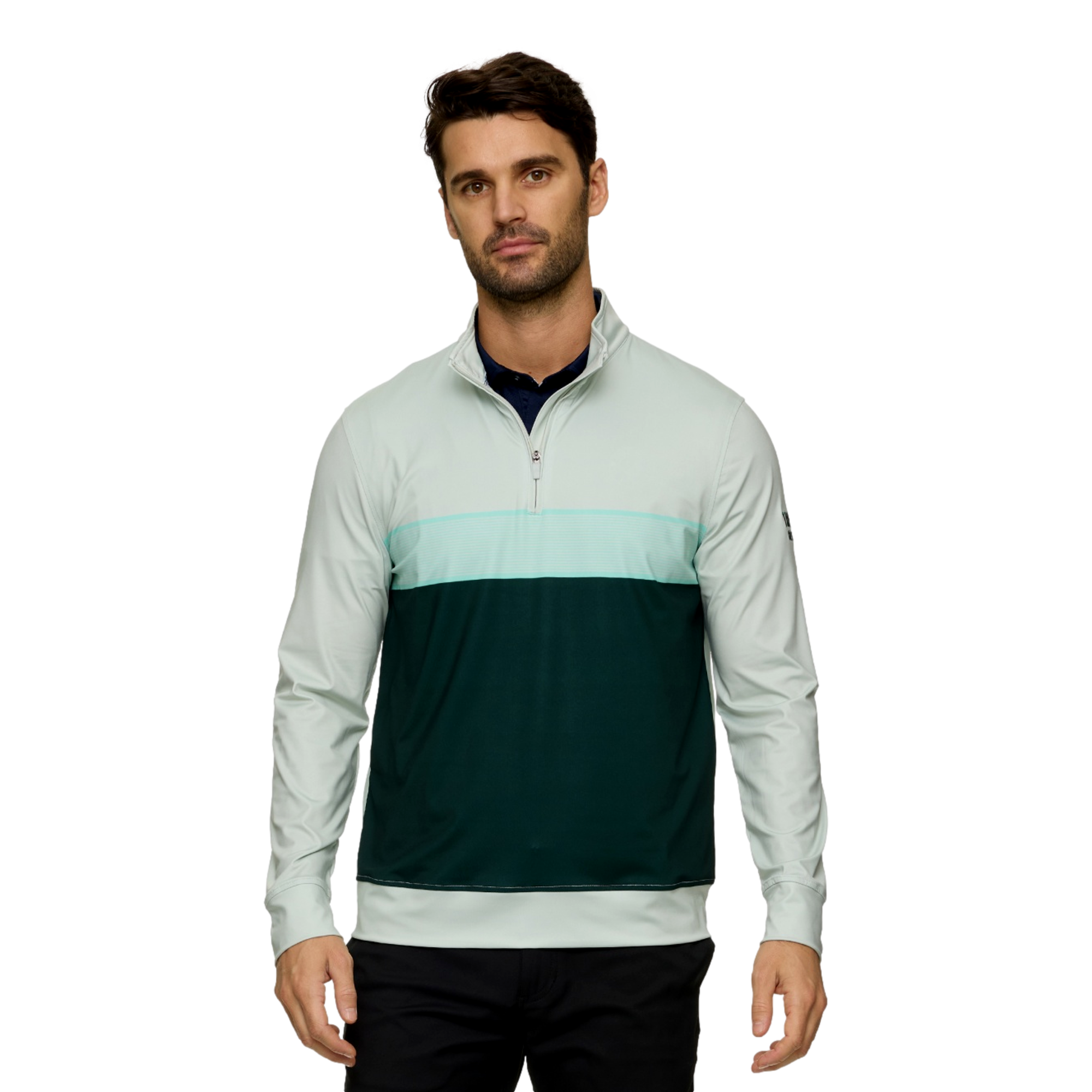 The Bay Golf Club Blocked Men's Golf Quarter Zip