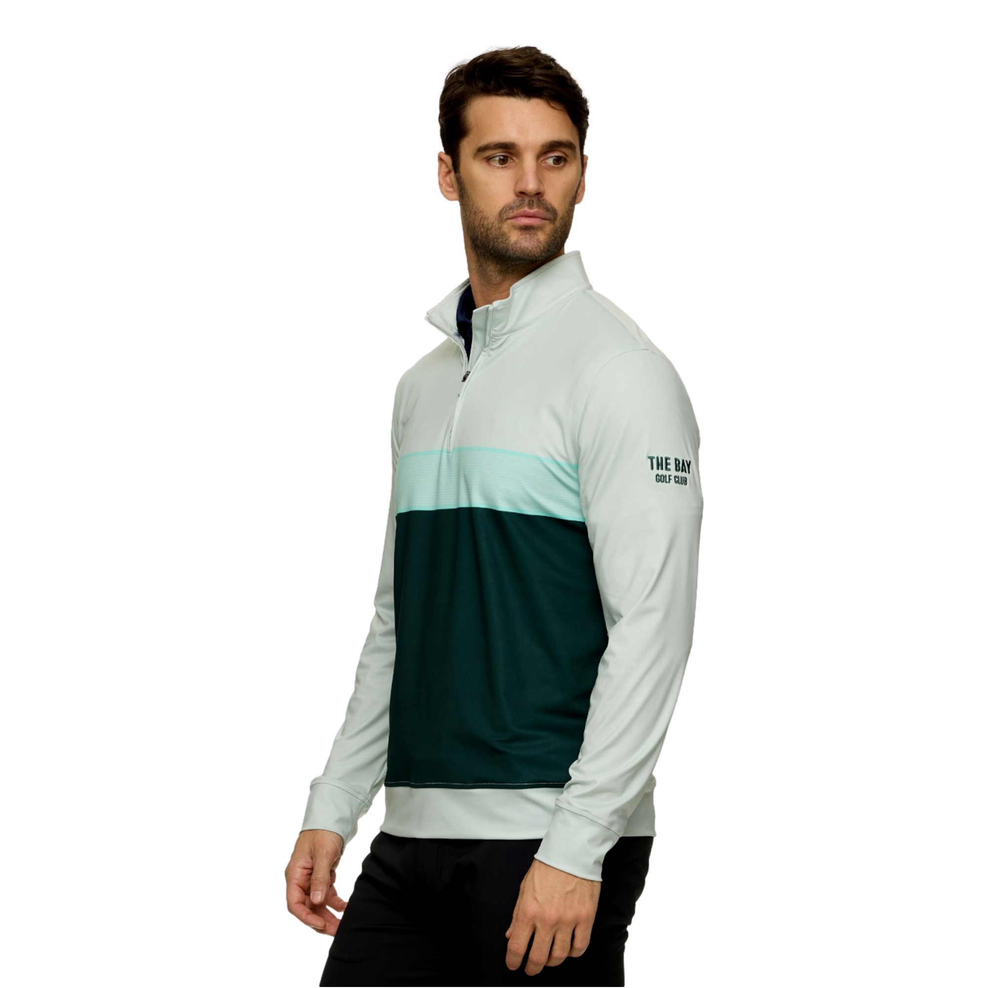 The Bay Golf Club Blocked Men's Golf Quarter Zip