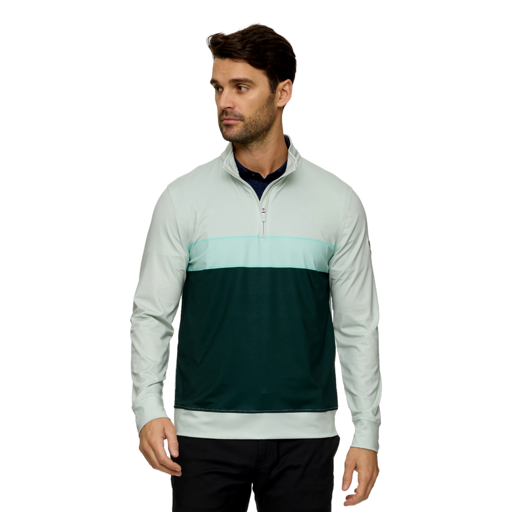 The Bay Golf Club Blocked Men's Golf Quarter Zip