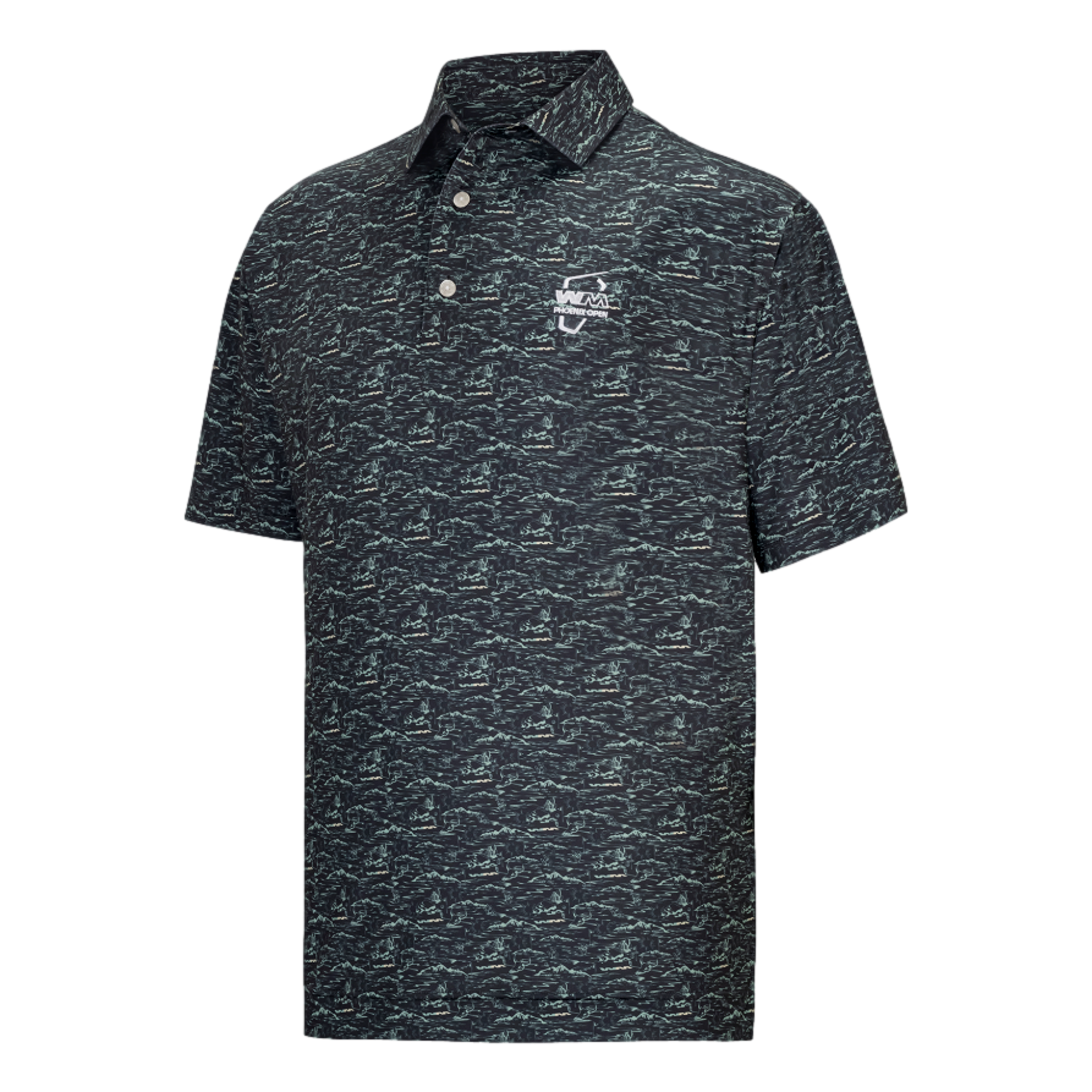WMPO Desert Print Lisle Men's Golf Polo Shirt