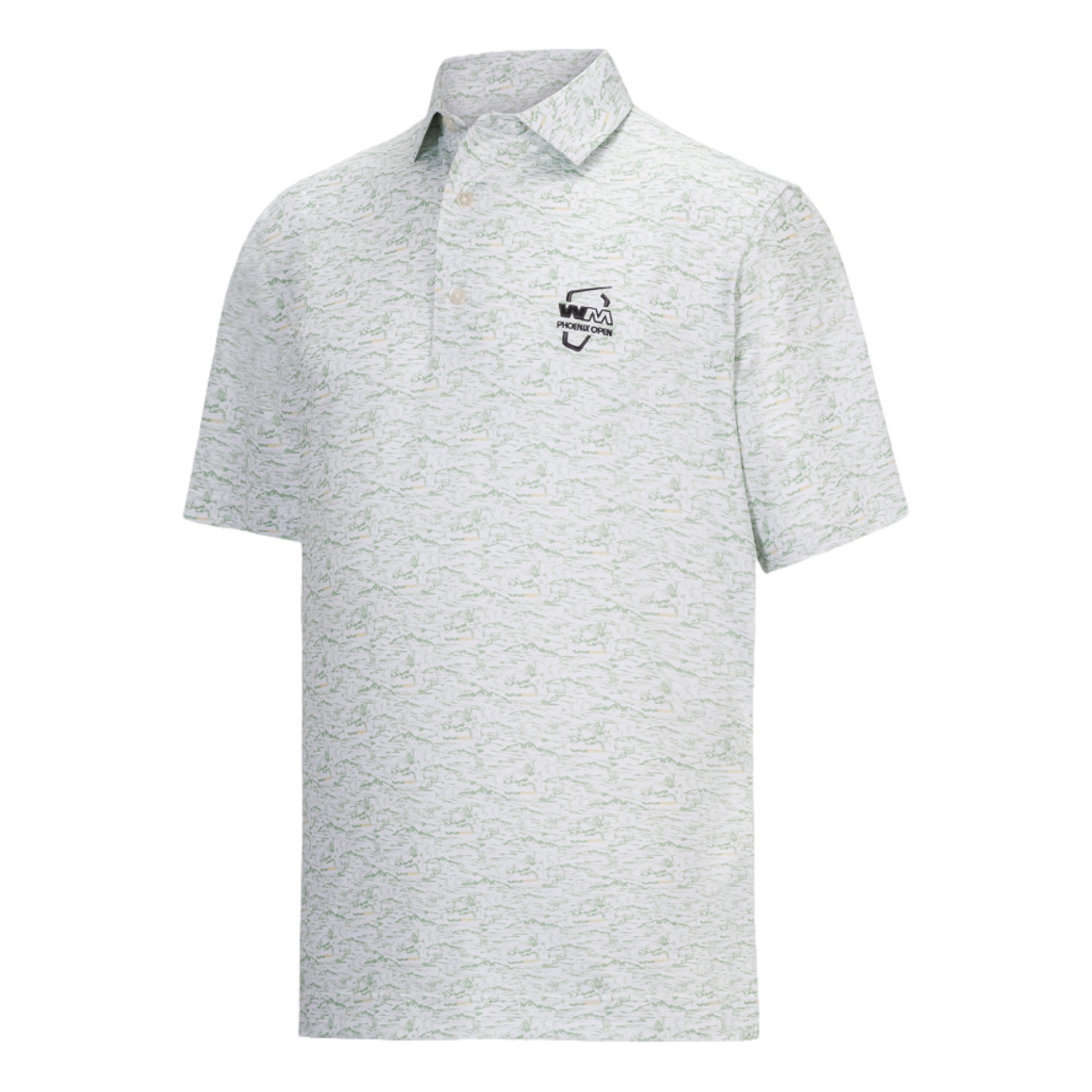 WMPO Desert Print Lisle Men's Golf Polo Shirt