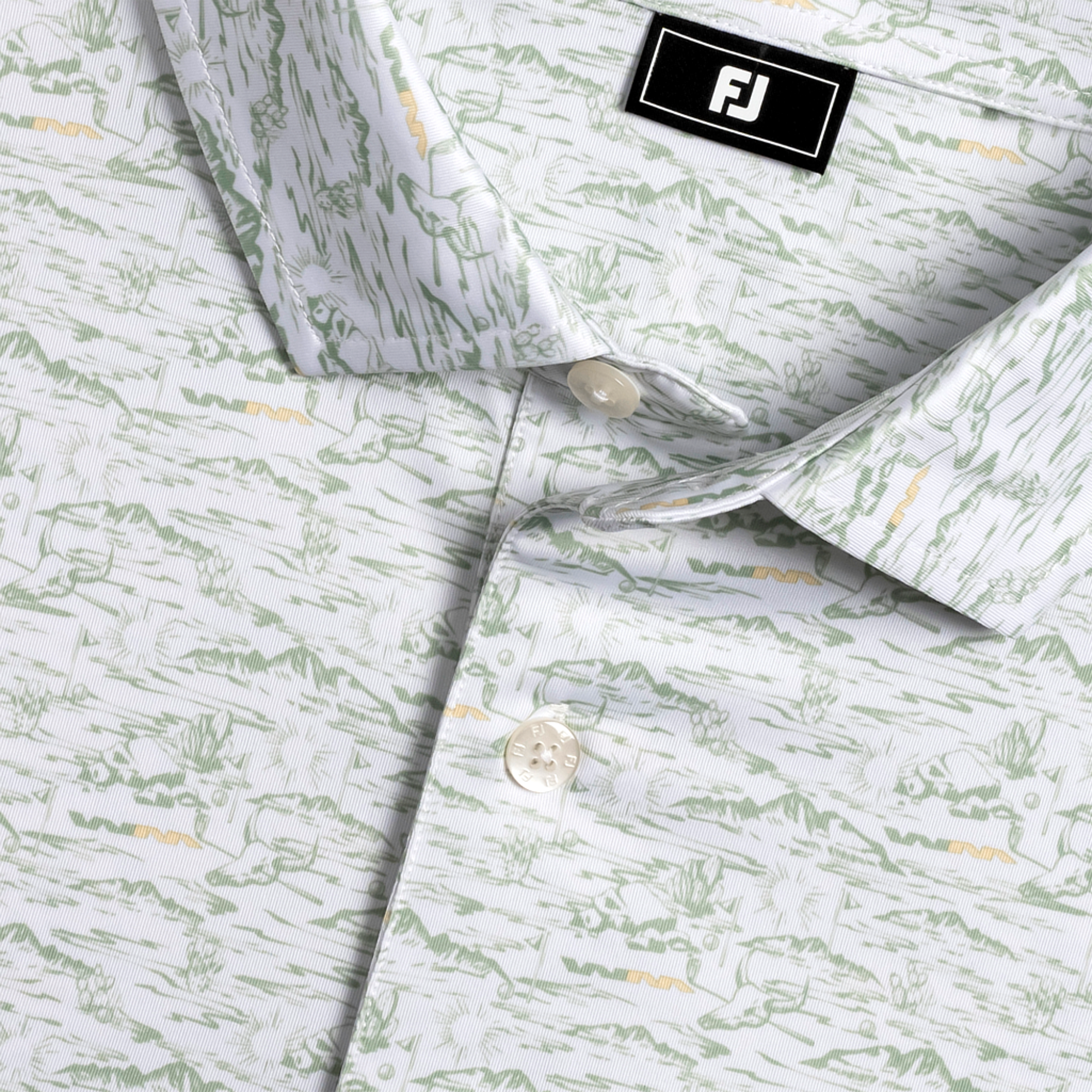 WMPO Desert Print Lisle Men's Golf Polo Shirt