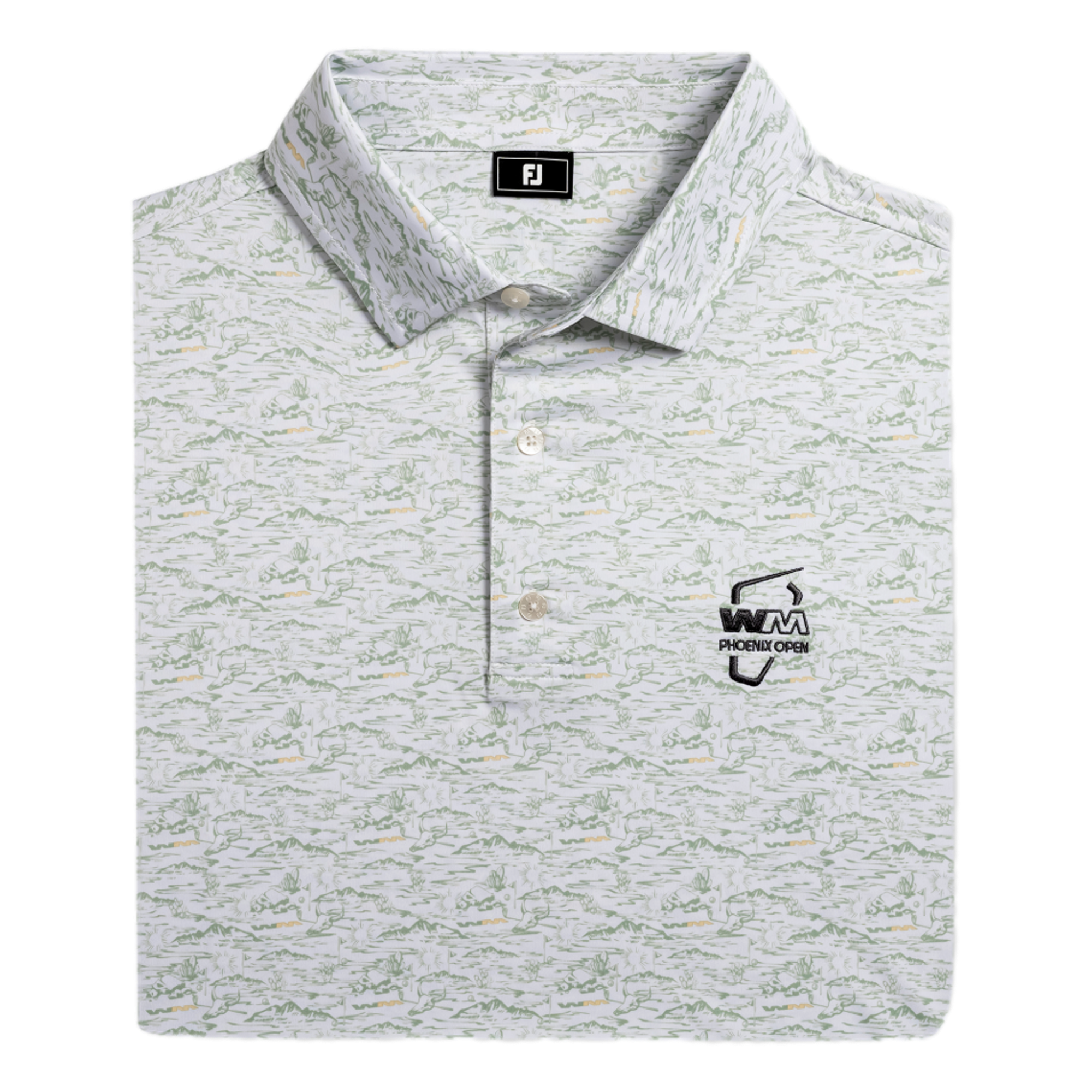 WMPO Desert Print Lisle Men's Golf Polo Shirt