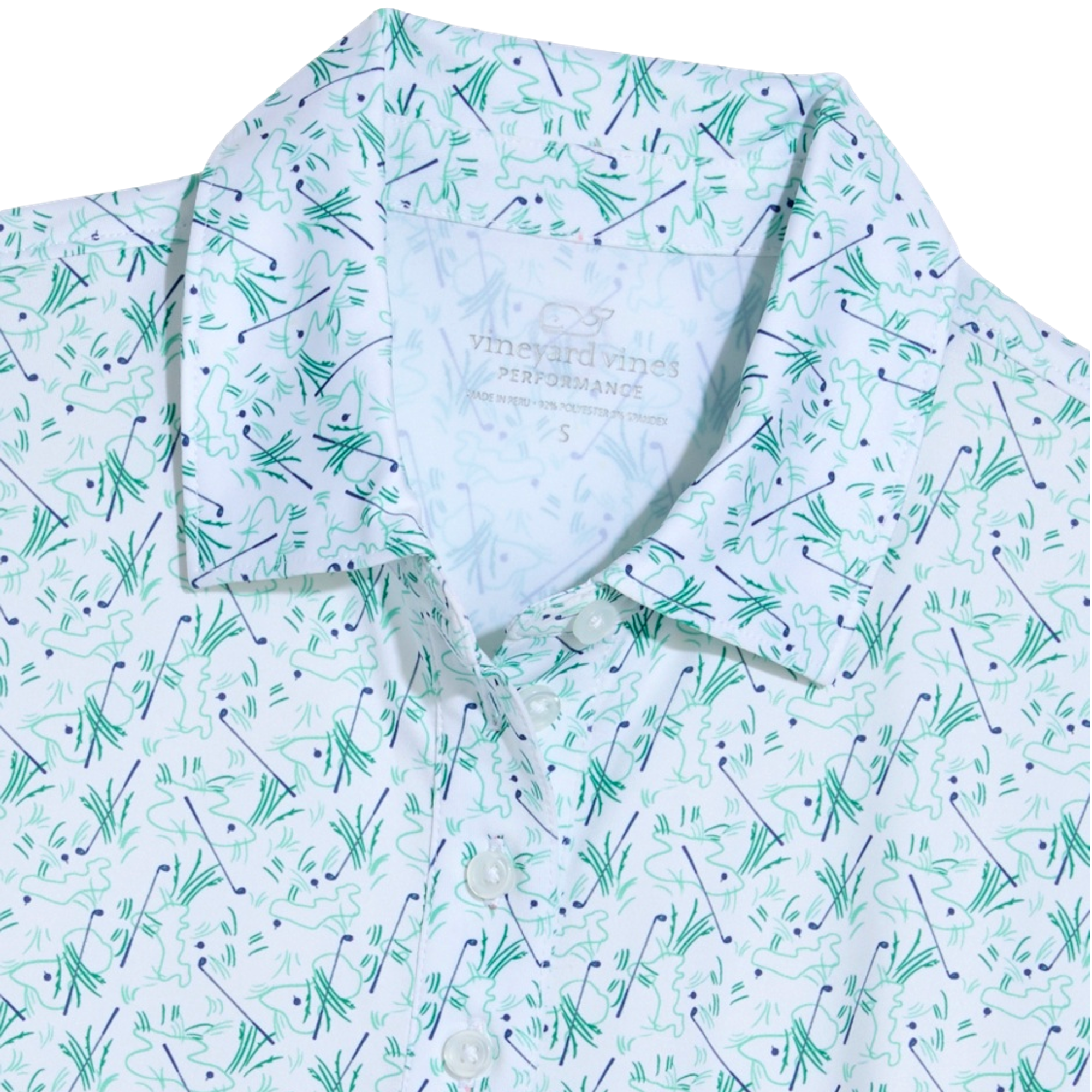 Sankaty Print Women's Short Sleeve Golf Polo Shirt