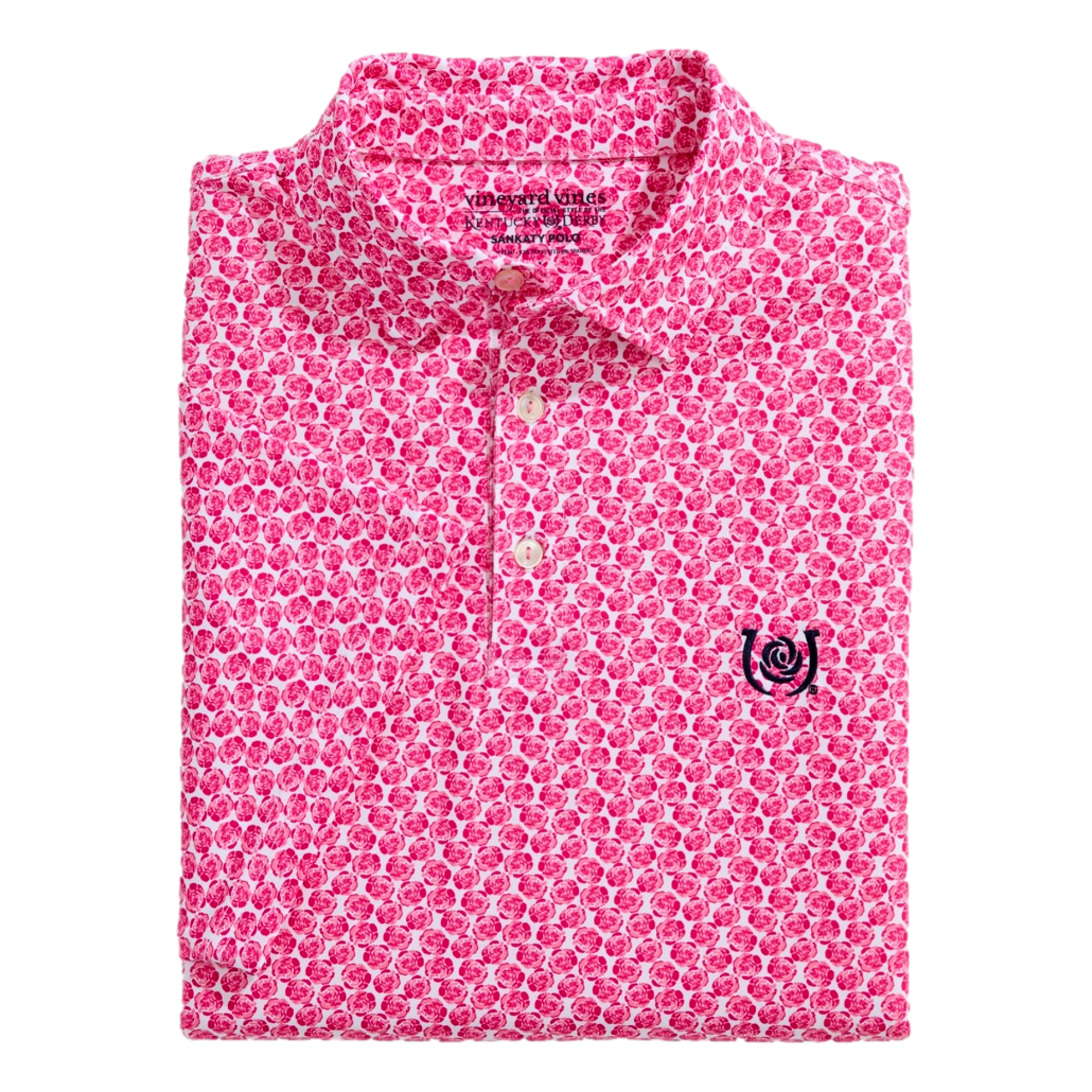 Kentucky Derby Printed Sankaty Men's Golf Polo Shirt