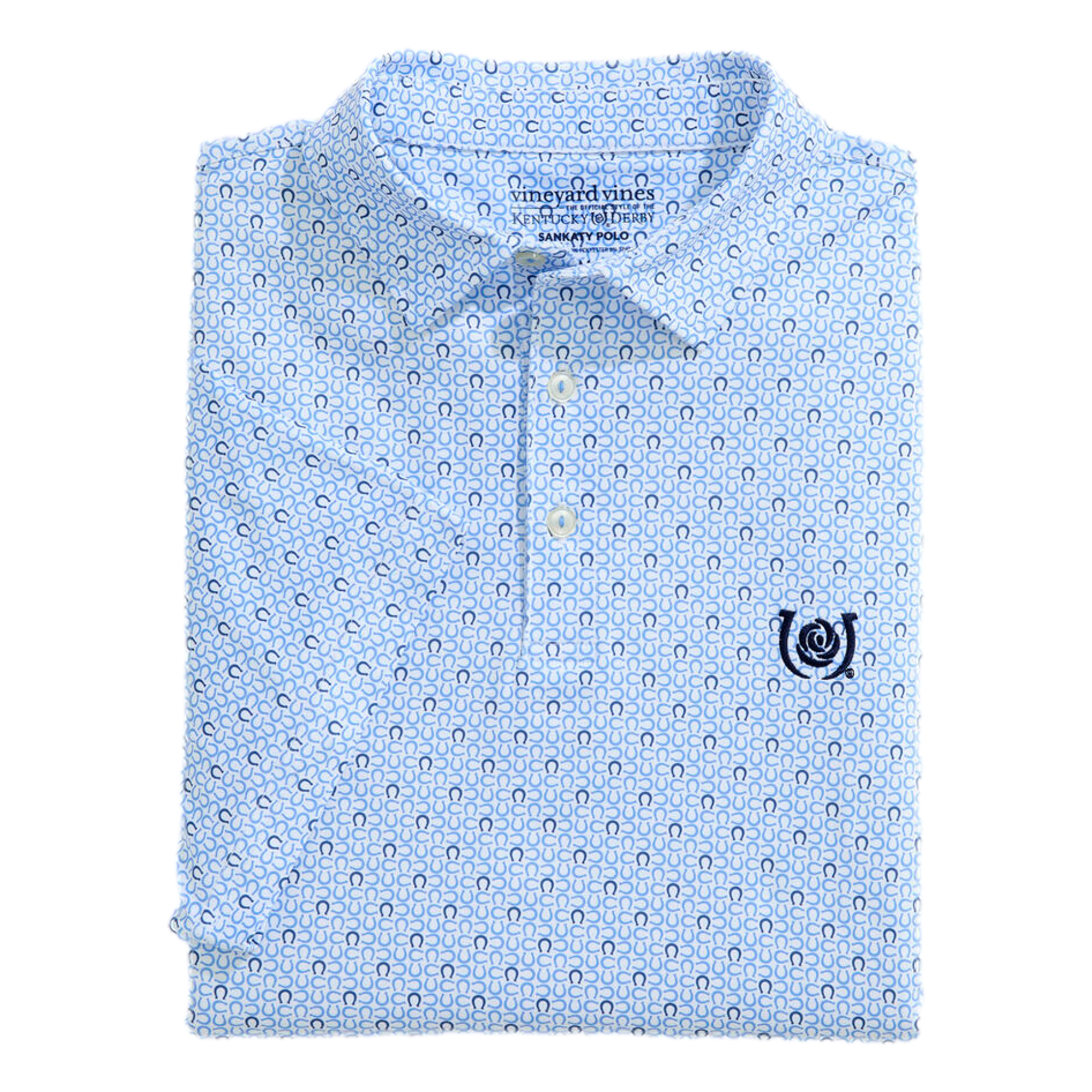Kentucky Derby Printed Sankaty Men's Golf Polo Shirt