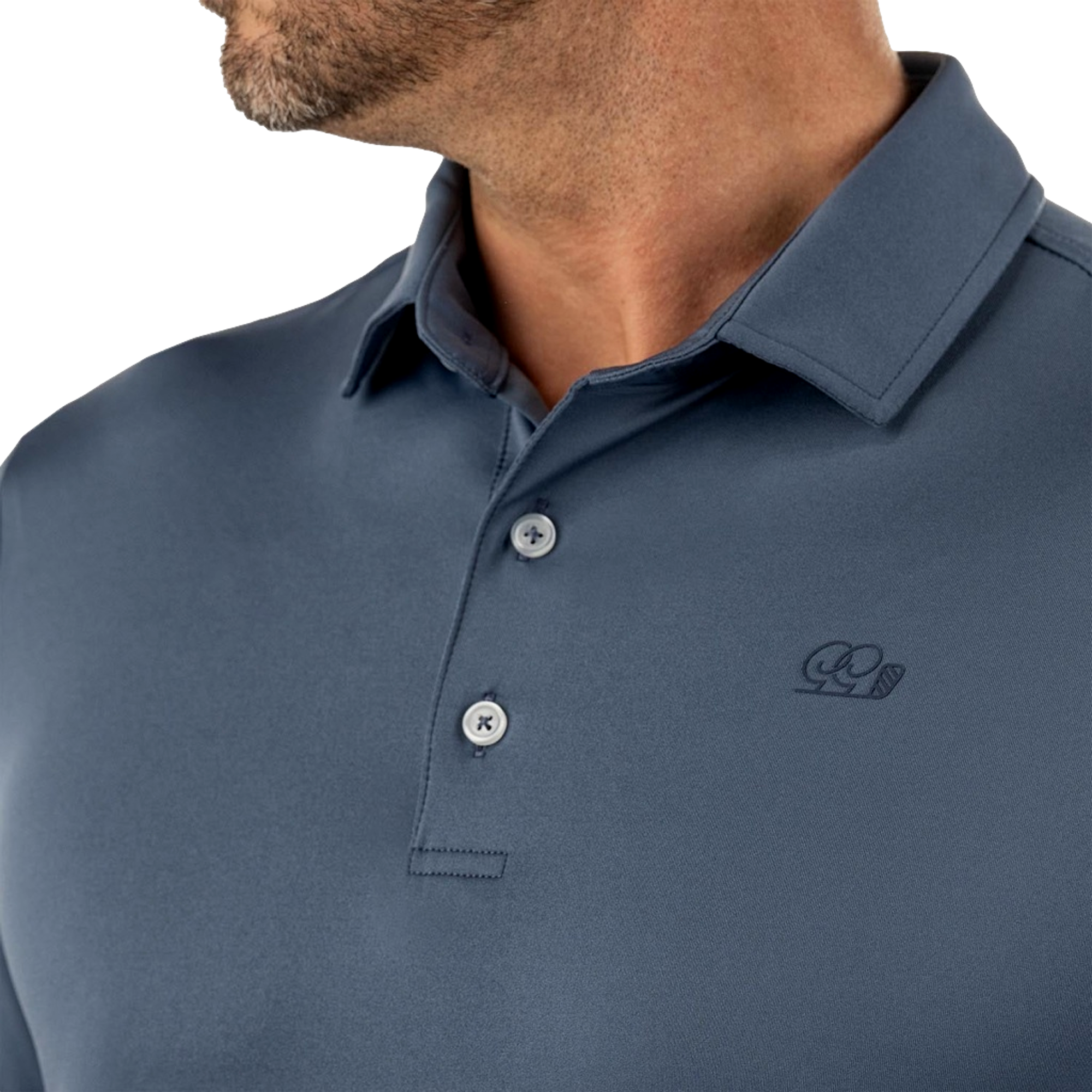 Indigo Mountain Men's Short Sleeve Golf Polo Shirt