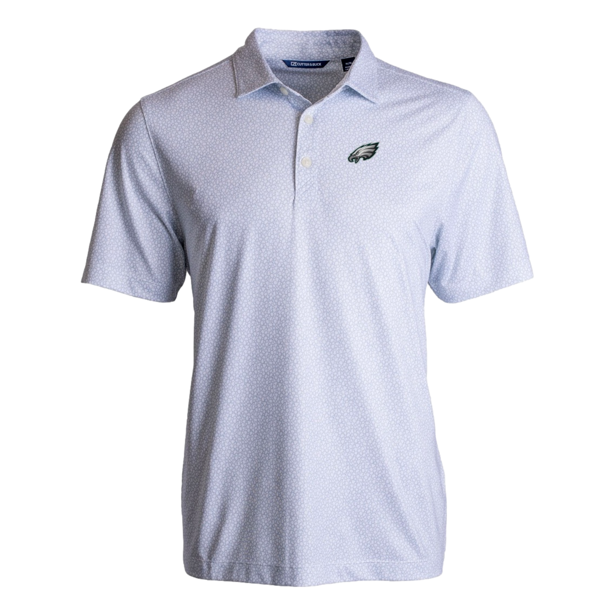 Philadelphia Eagles Pike Eco Pebble Print Stretch Men's Short Sleeve Golf Polo Shirt