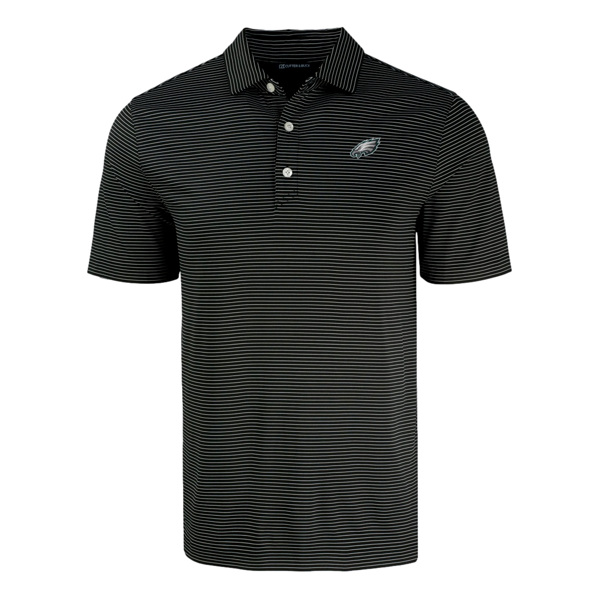 Philadelphia Eagles Forge Epic Fine Line Stripe Men's Short Sleeve Golf Polo Shirt