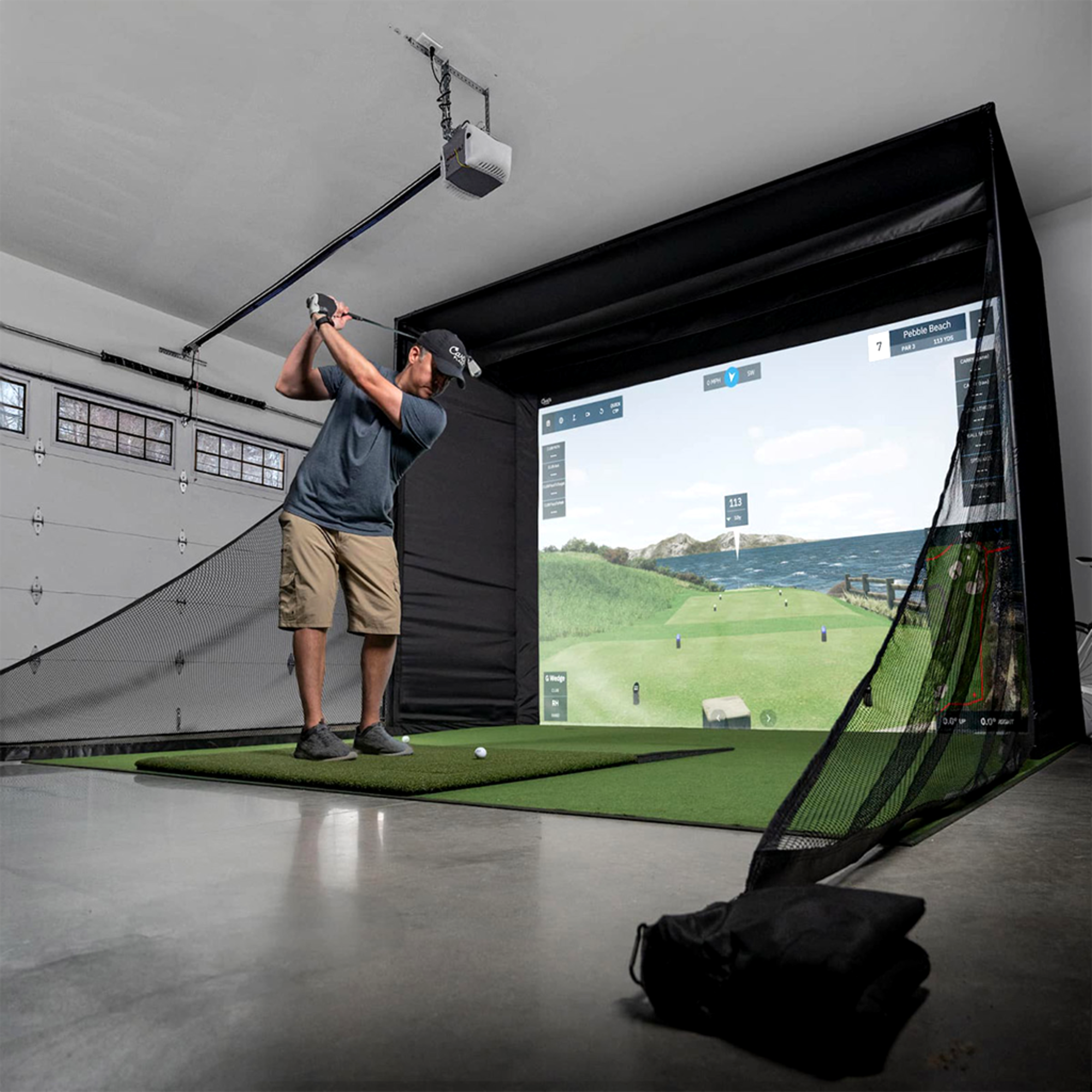DIY Golf Simulator Enclosure Kit - Includes Pipe Framing Kit & Foam Kit