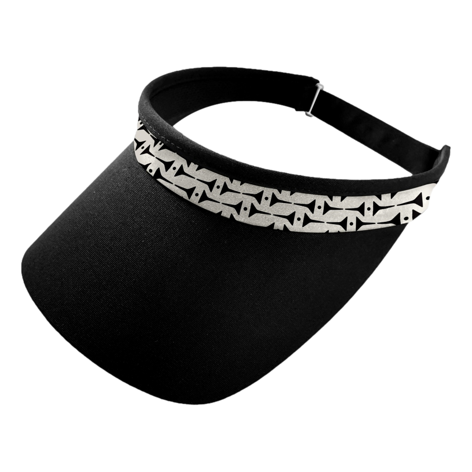 Black Tees Print Women's Golf Visor