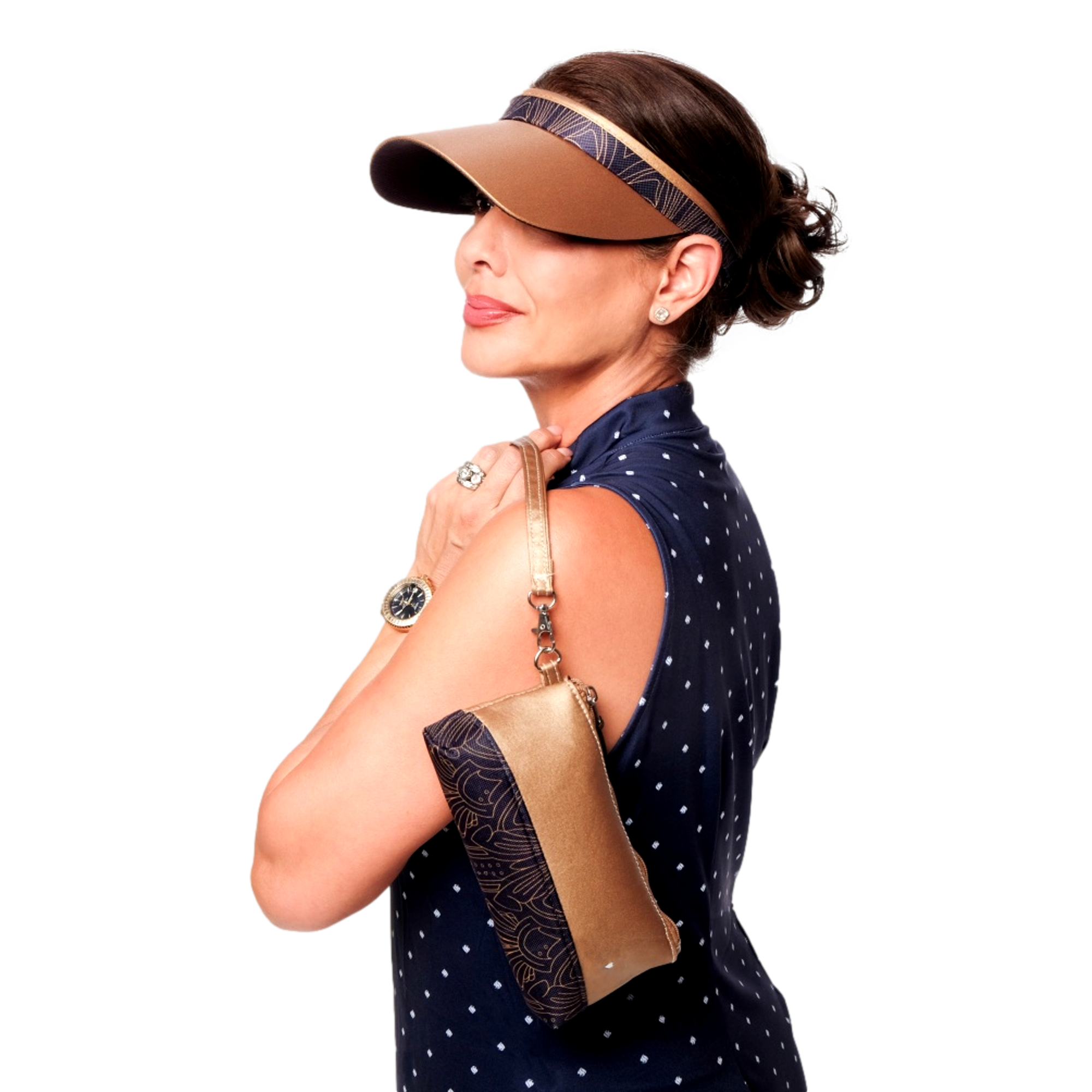 Golden Era Print Women's Golf Visor