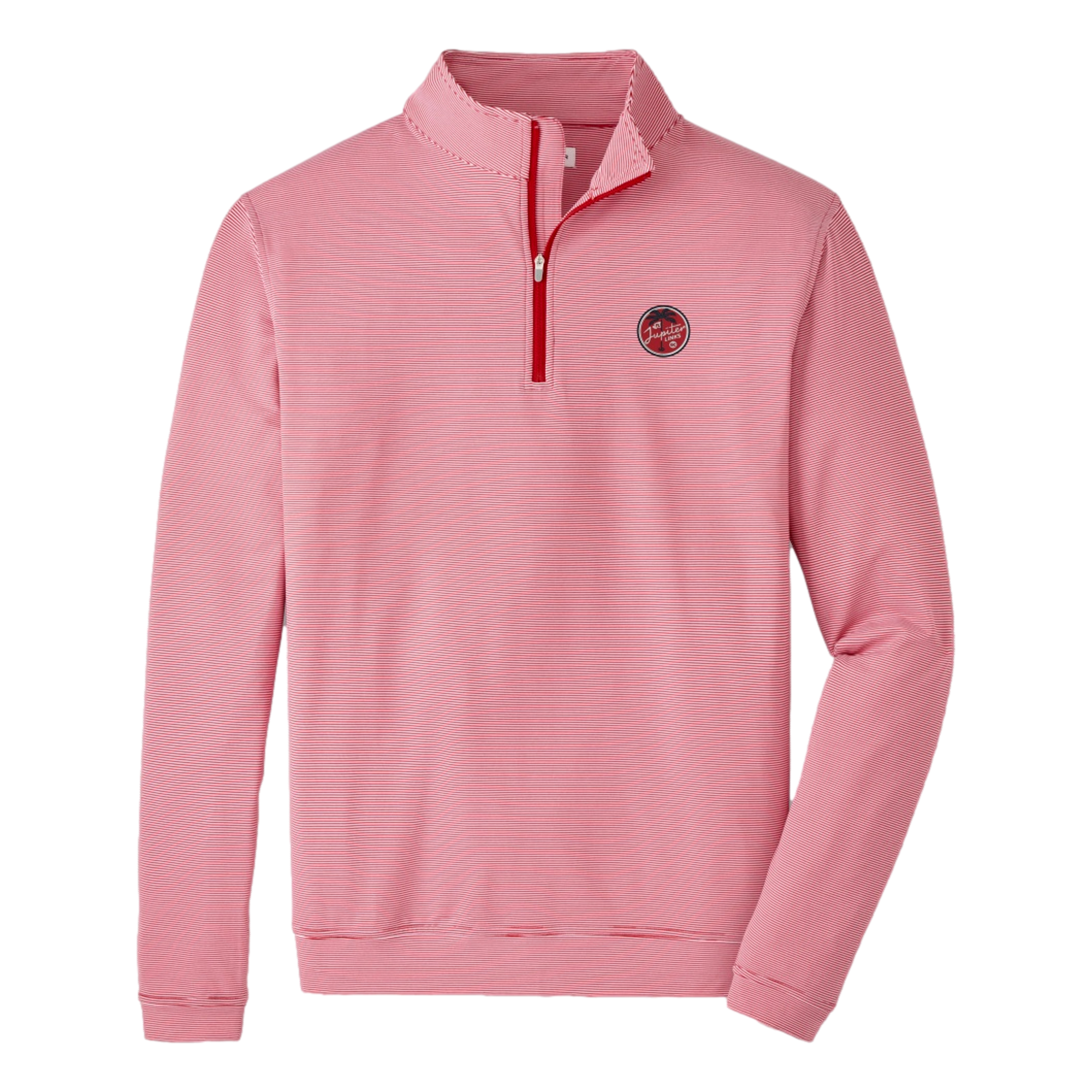 Jupiter Links GC Perth Sugar Stripe Performance Men's Golf Quarter Zip