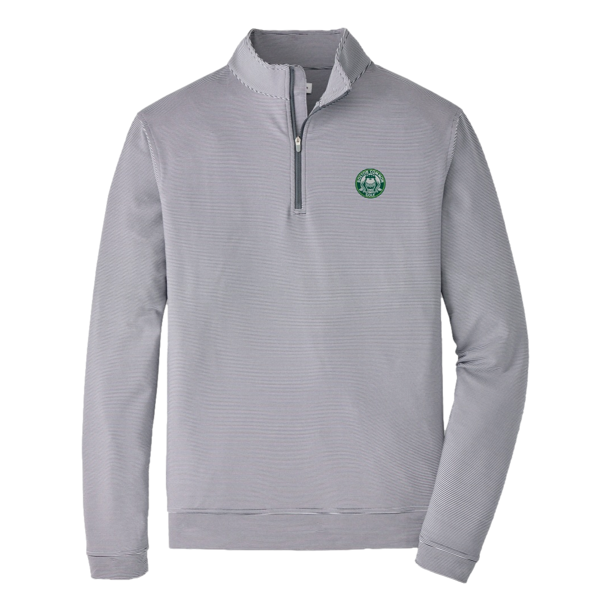 Boston Common Golf Perth Sugar Stripe Performance Men's Golf Quarter Zip