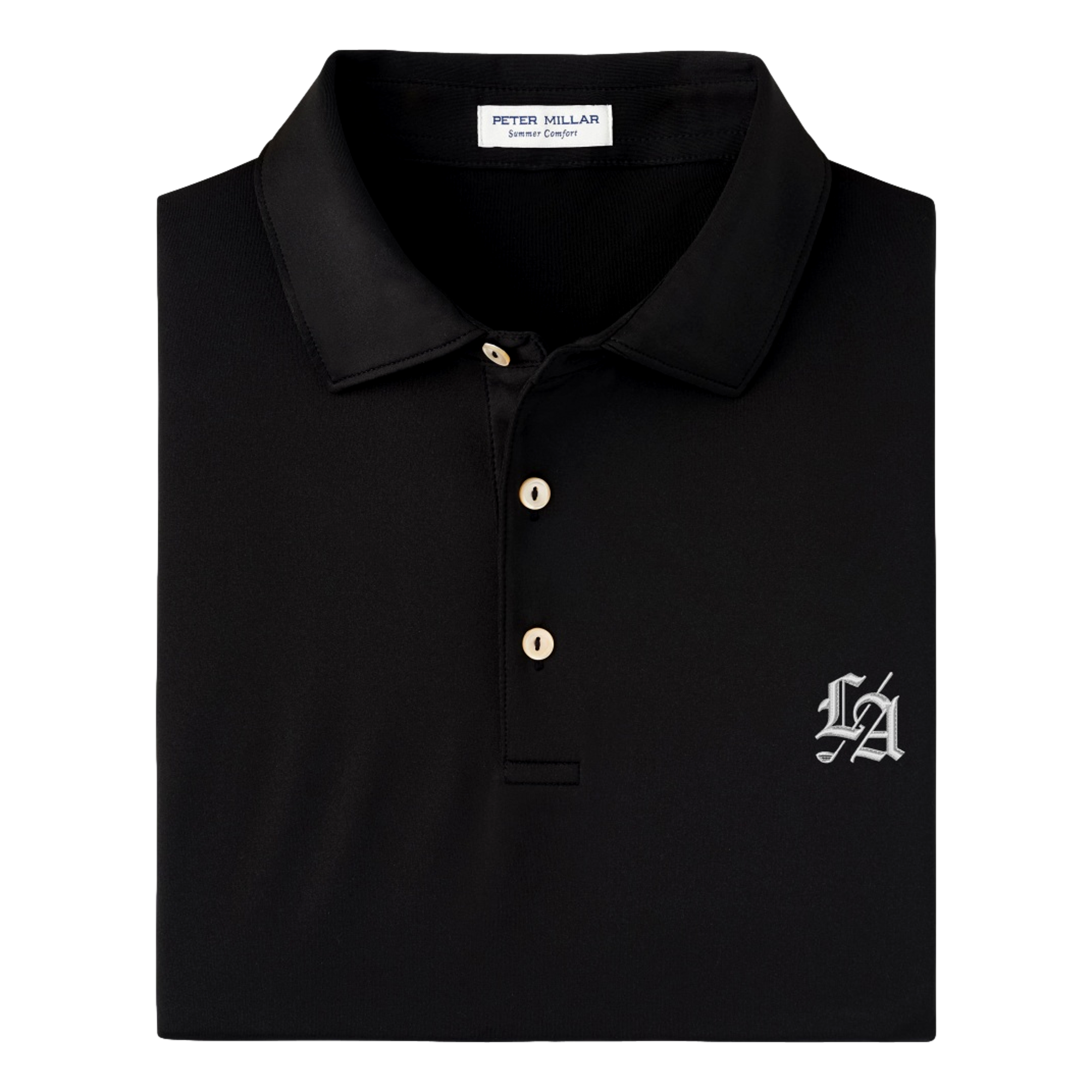 Los Angeles Golf Club Solid Performance Jersey Men's Golf Polo Shirt