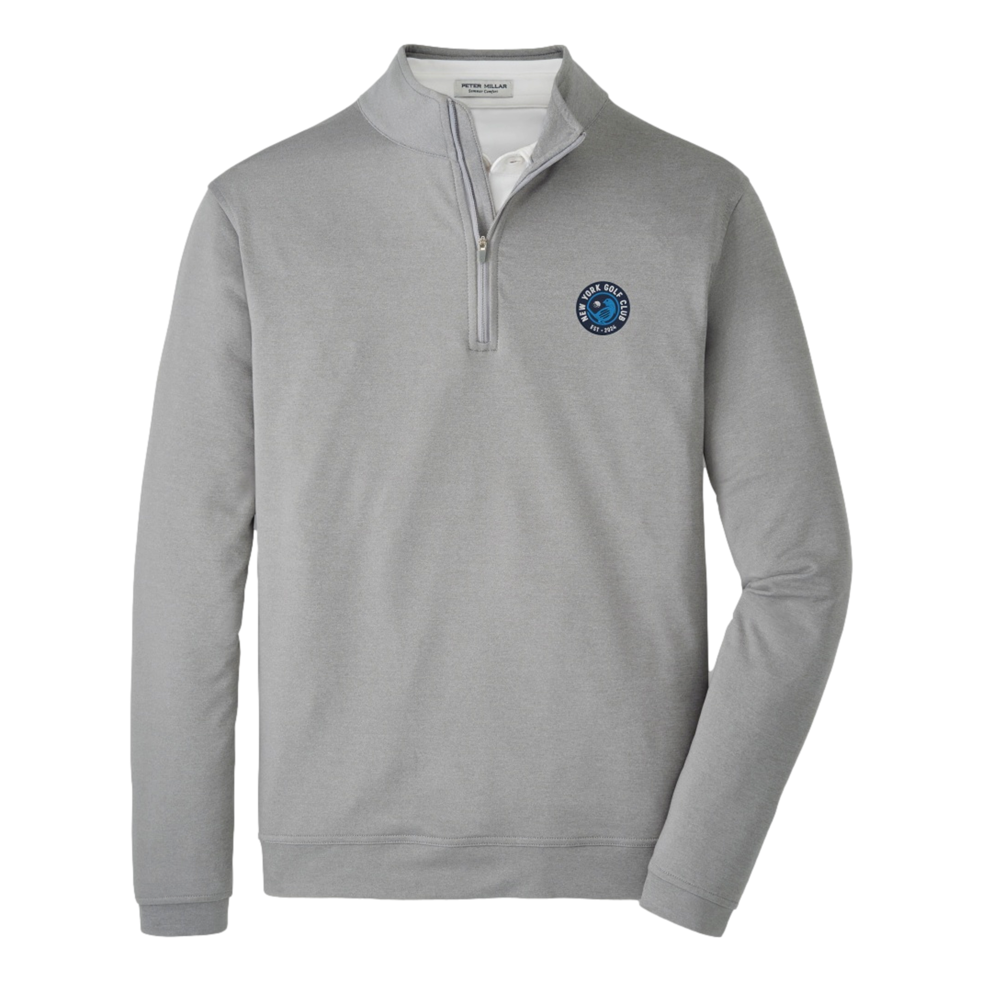 New York Golf Club Perth Melange Performance Men's Golf Quarter Zip