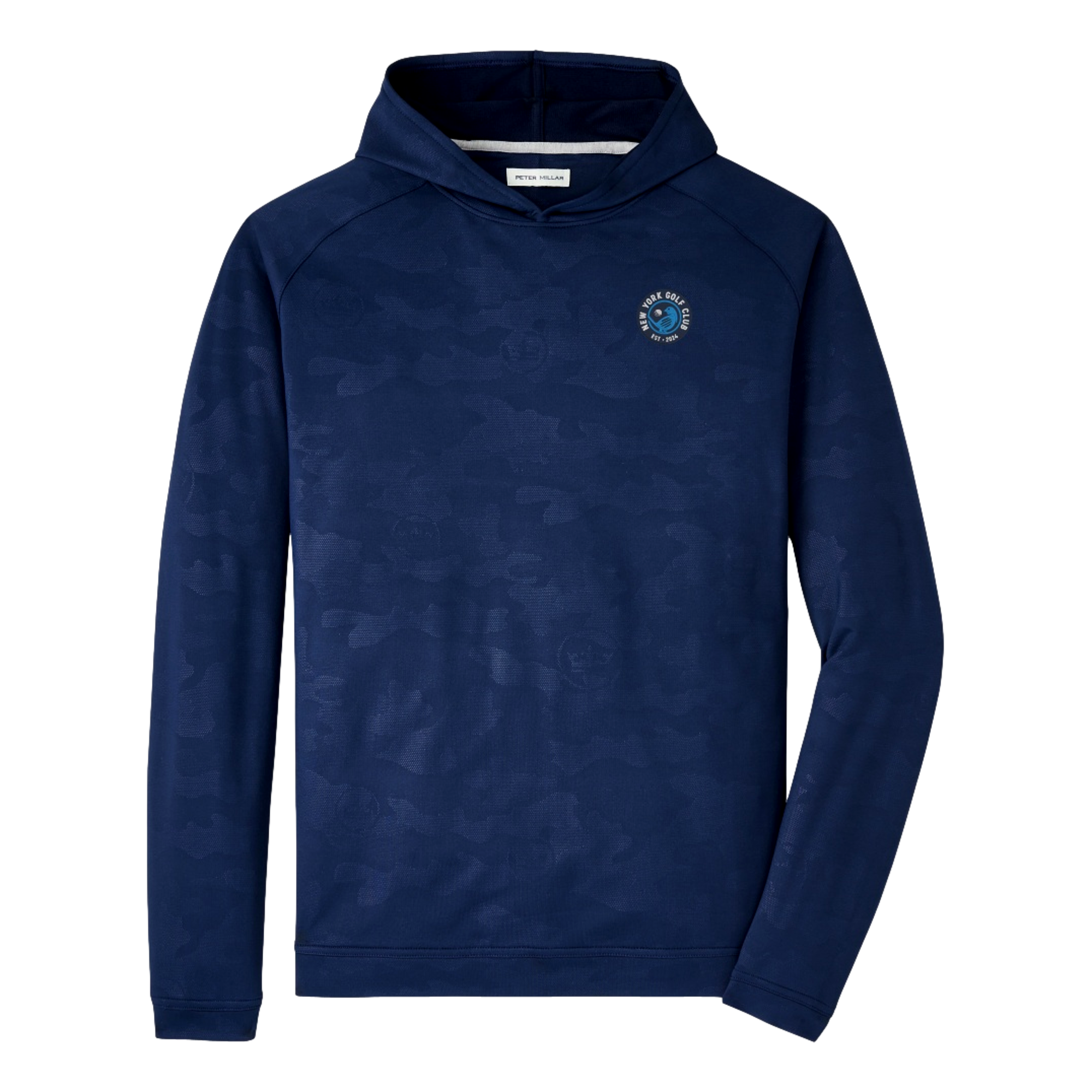 New York Golf Club Pine Logo Camp Performance Men's Golf Hoodie
