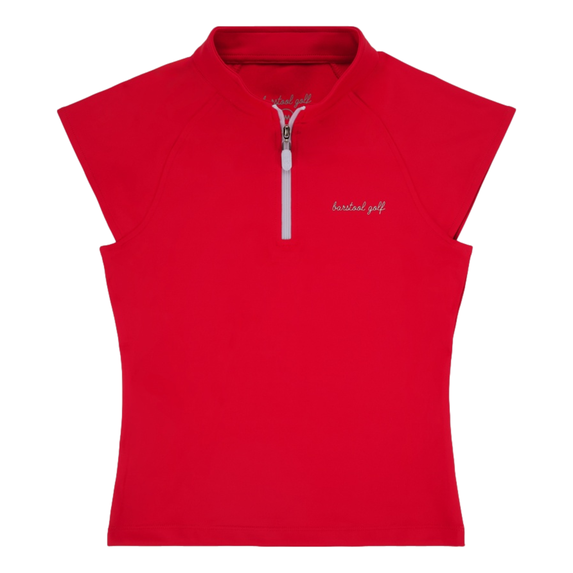 Americana Quarter Zip Women's Short Sleeve Golf Polo Shirt
