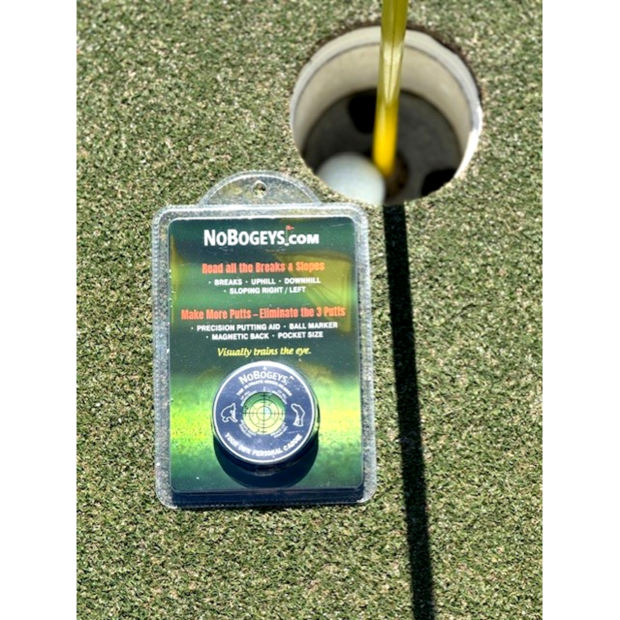 NoBogeys Pocketsize Alum Green Reader