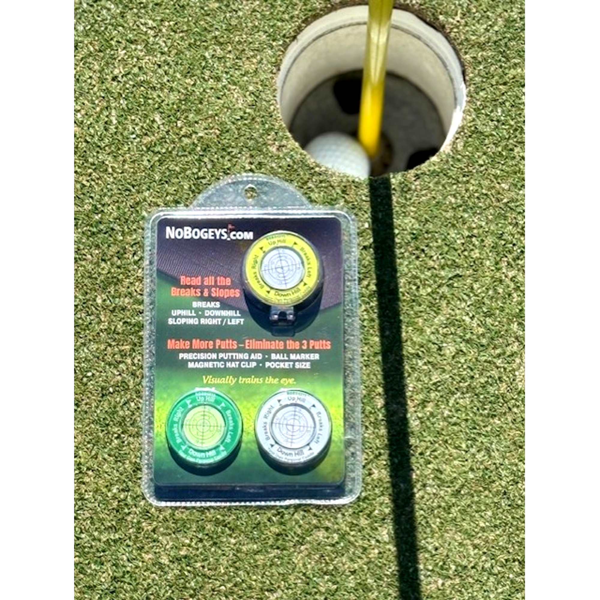 NoBogeys Magnetic Green Readers 3pk | PGA TOUR Superstore