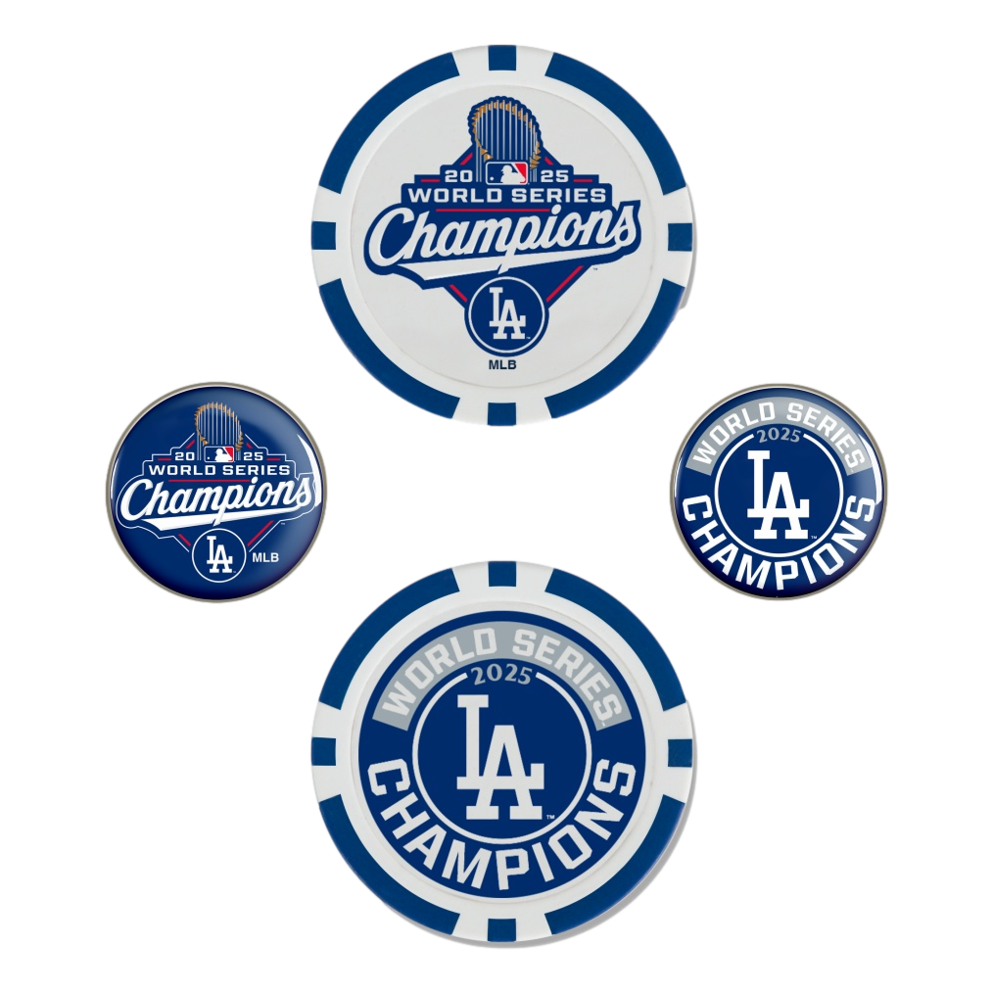 LA Dodgers World Series Ball Marker Set