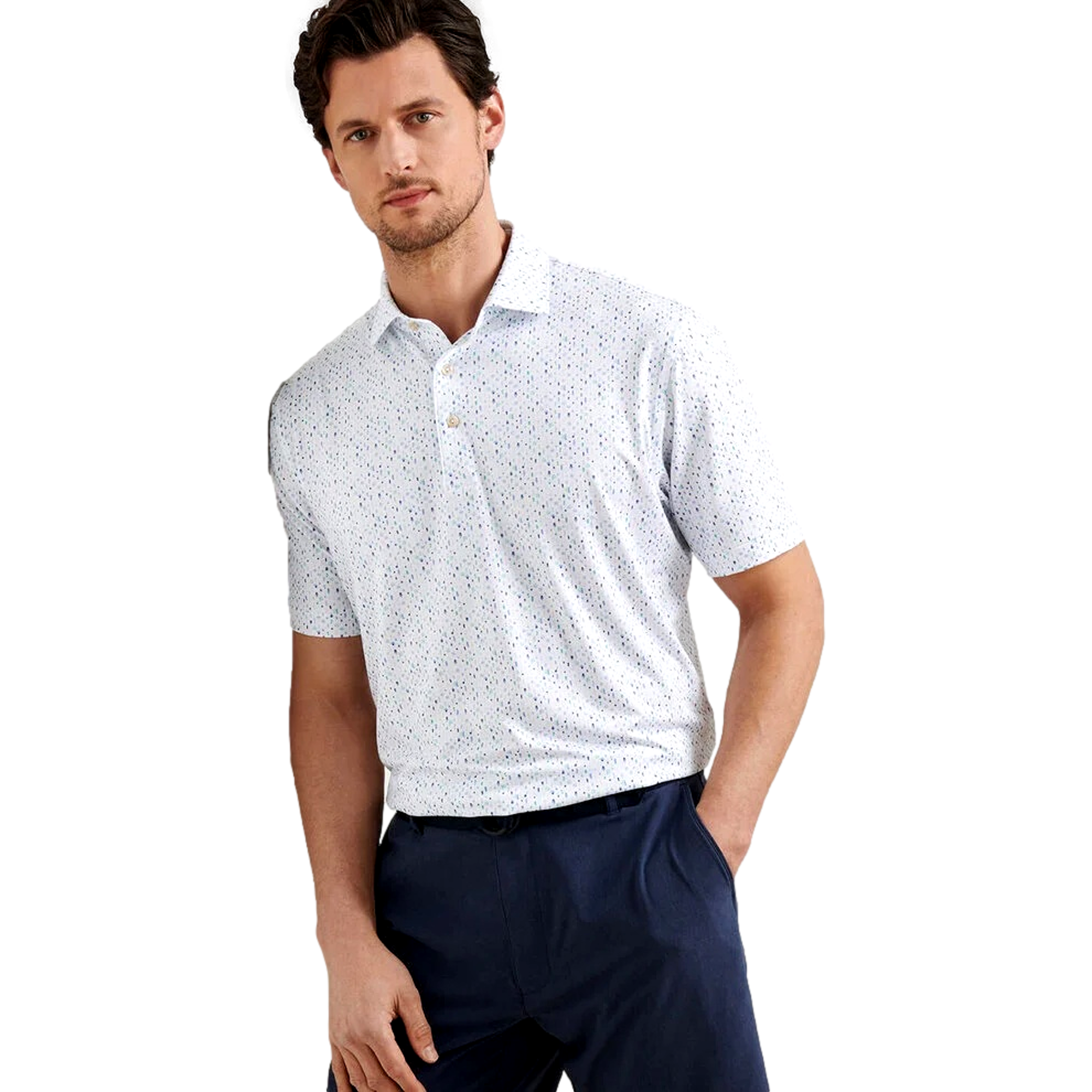 Cocktail Garnish Men's Short Sleeve Golf Polo Shirt