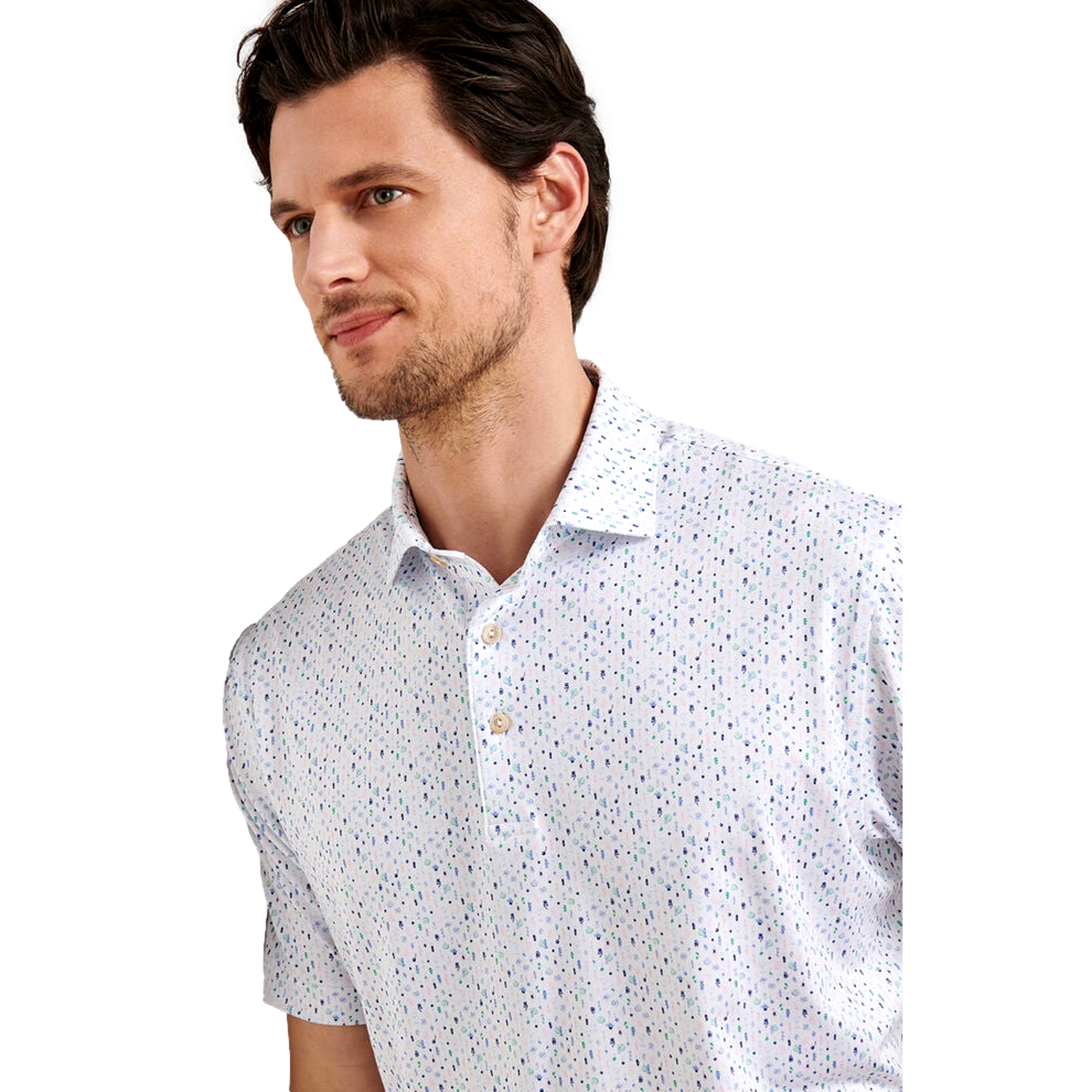 Cocktail Garnish Men's Short Sleeve Golf Polo Shirt
