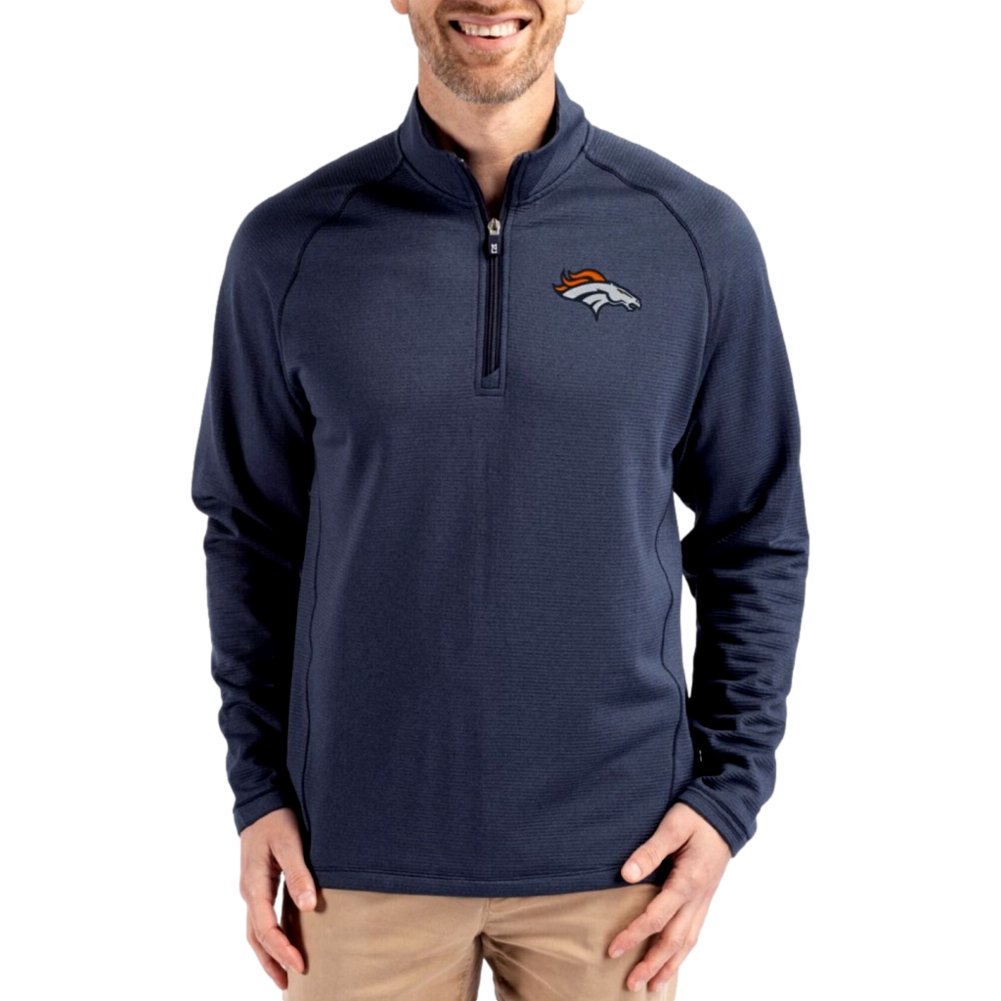 Denver Broncos Peshastin Fleece Men's Golf Quarter Zip