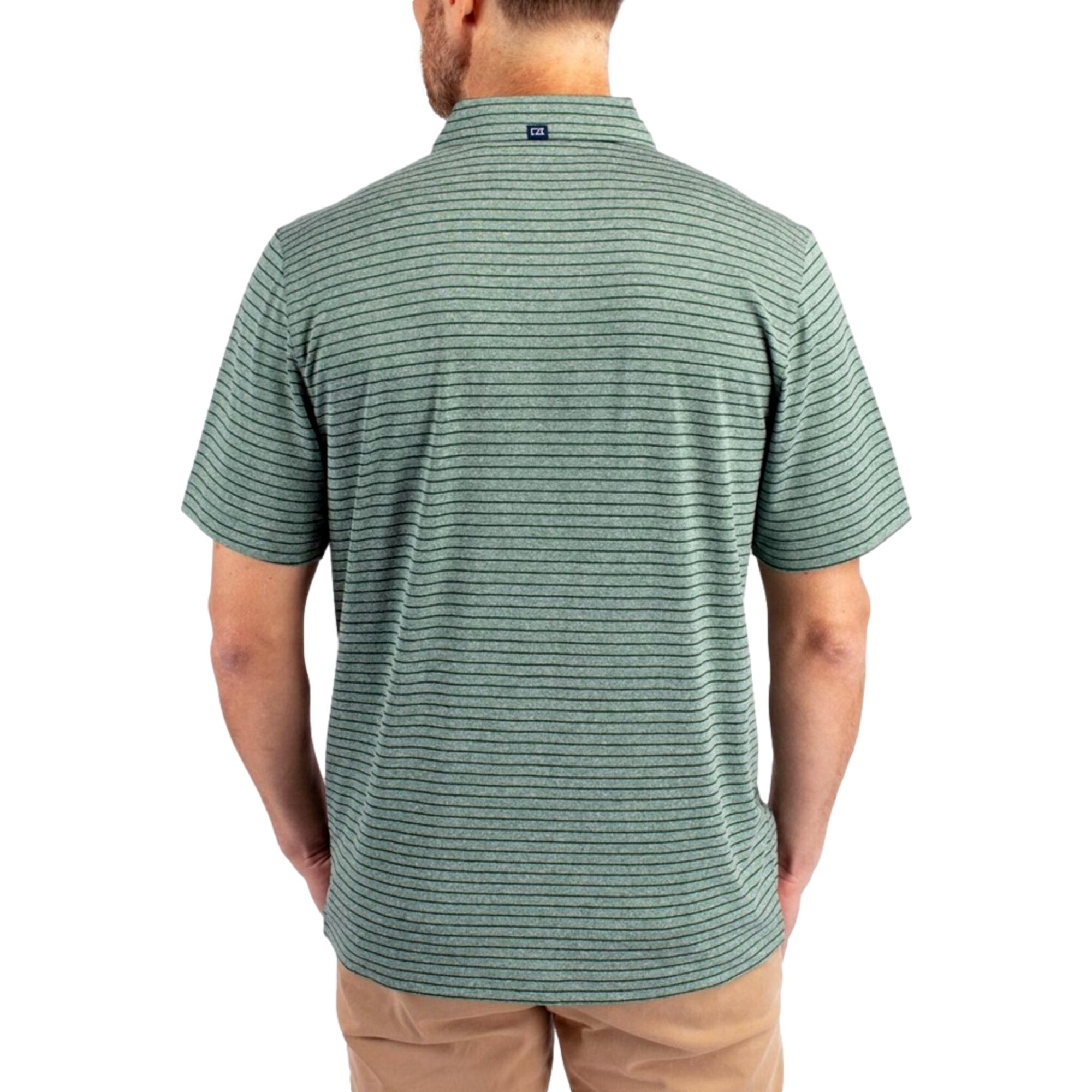 Green Bay Packers Forge Eco Heather Striped Men's Short Sleeve