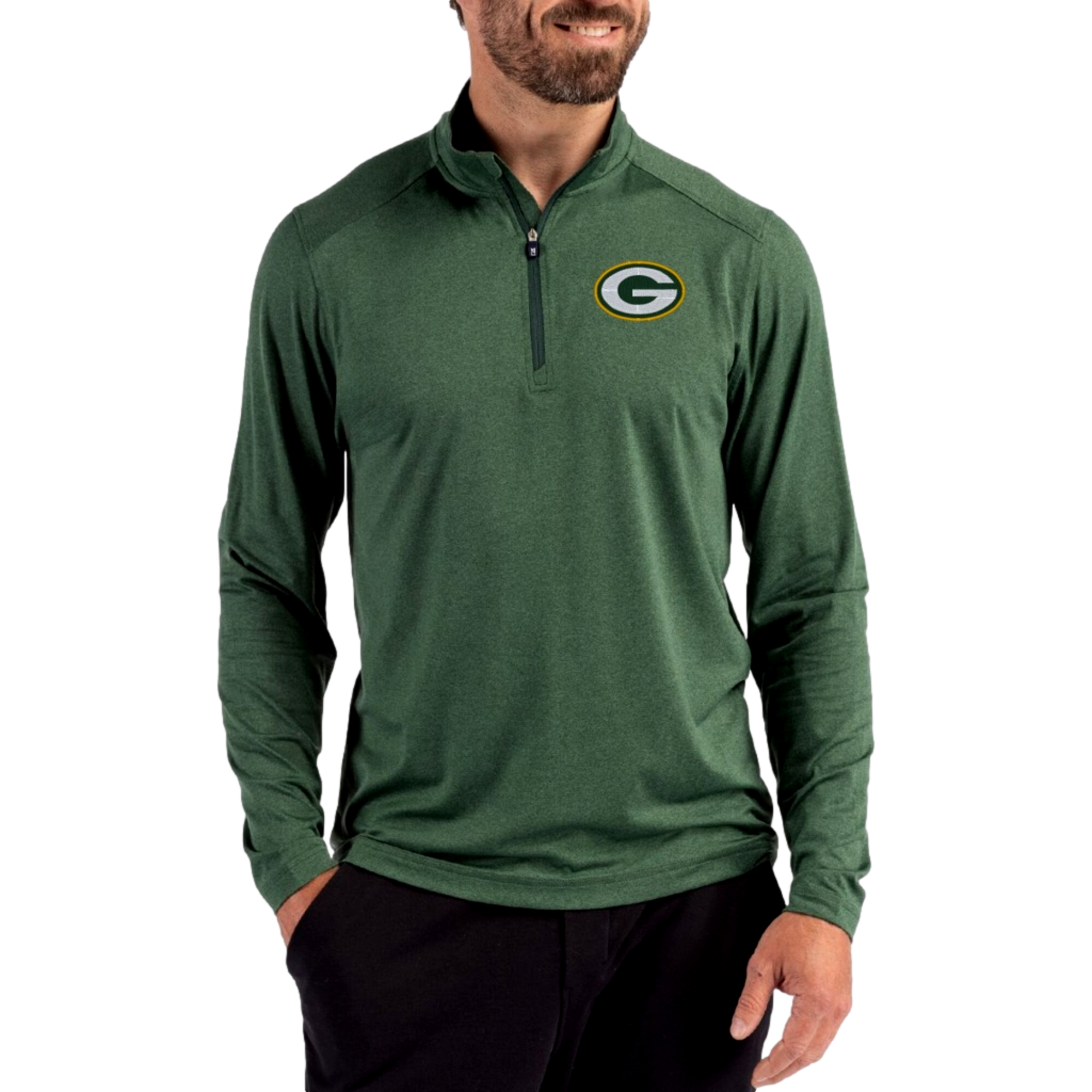 Green Bay Packers Coastline Epic Comfort Men's Golf Quarter Zip