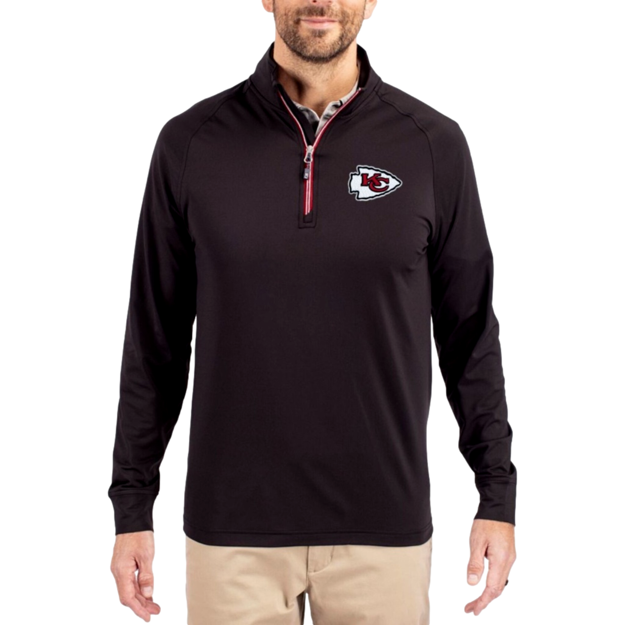 Kansas City Chiefs Adapt Eco Knit Stretch Men's Golf Quarter Zip