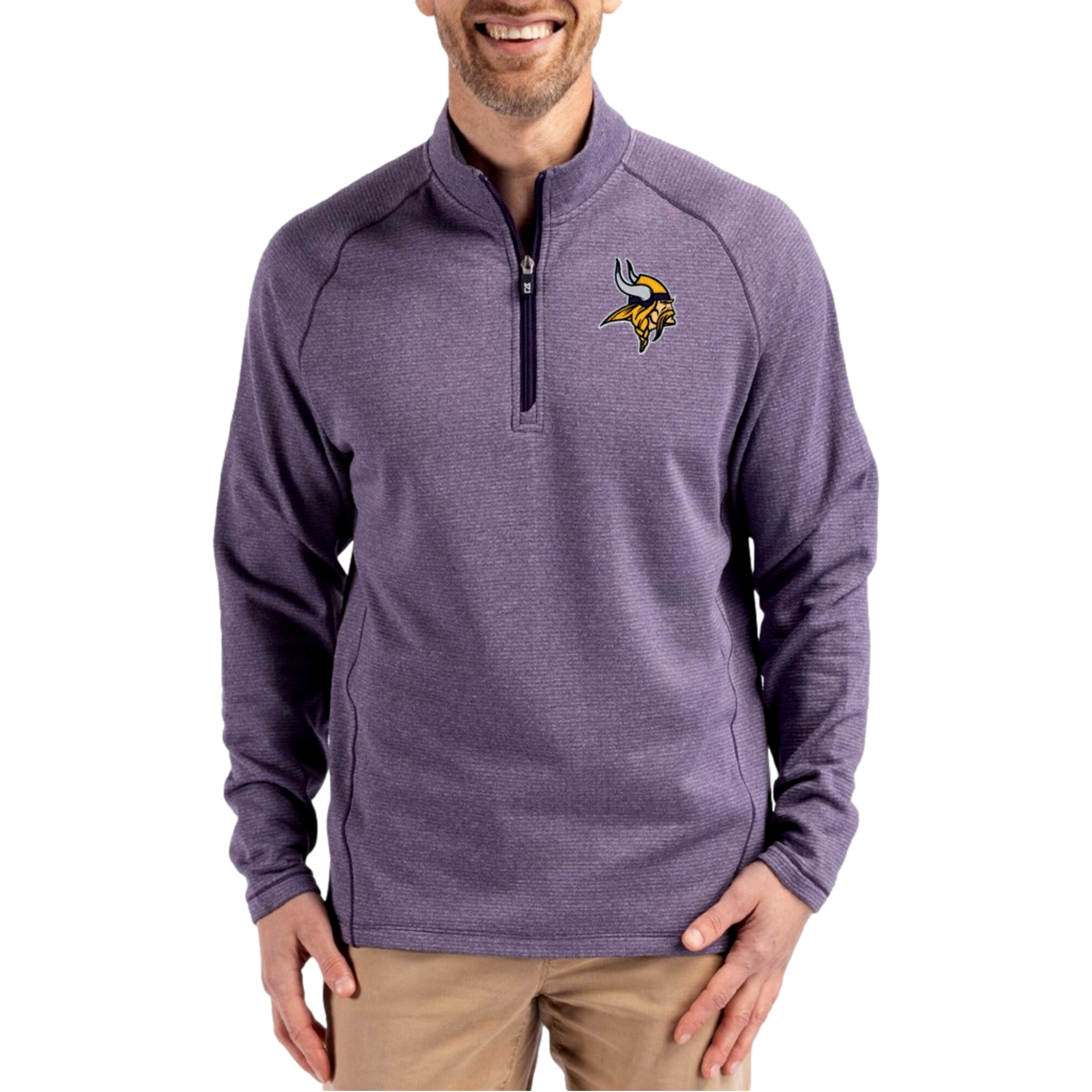Minnesota Vikings Peshastin Fleece Men's Golf Quarter Zip