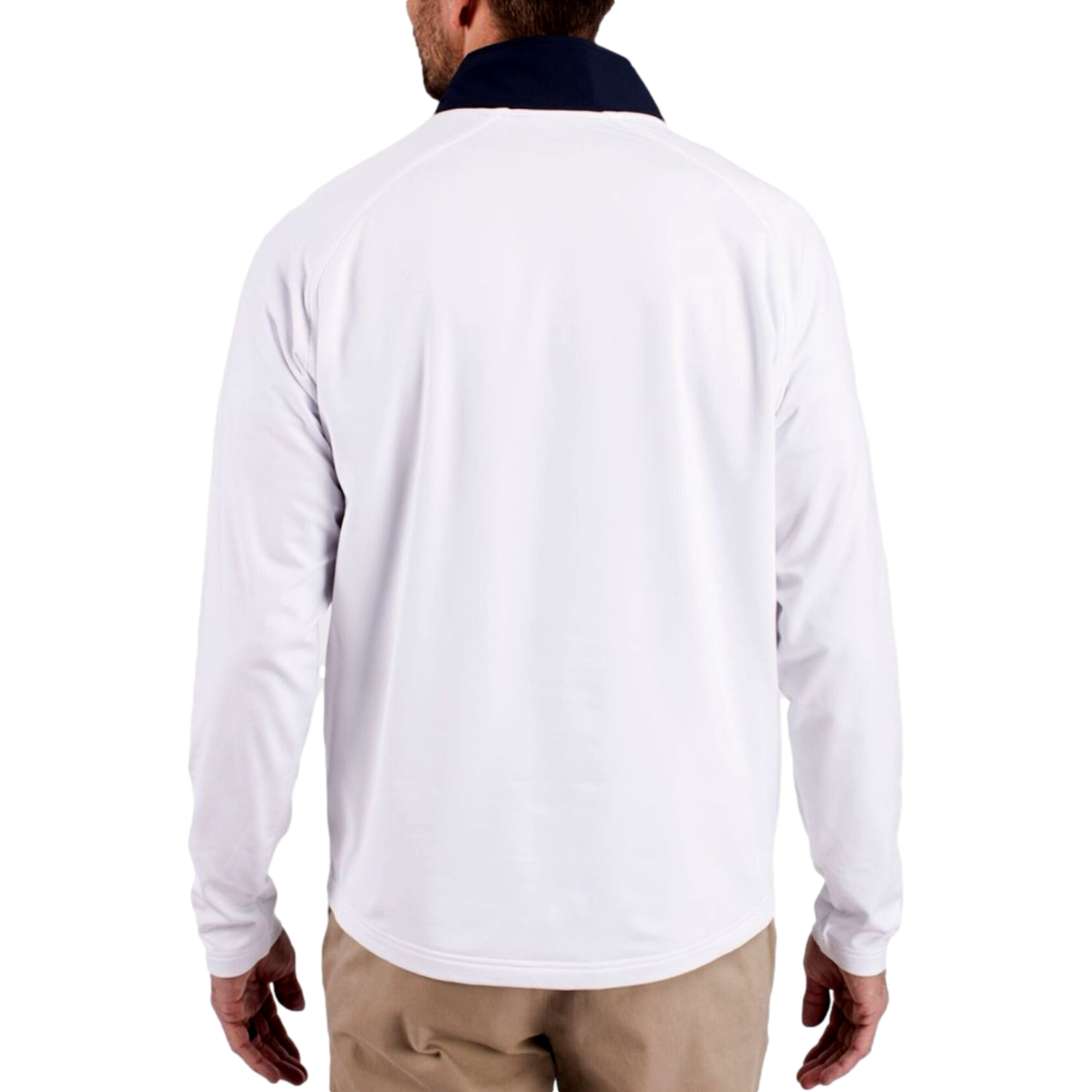 New England Patriots Adpt Eco Knit Hybrid Men's Golf Quarter Zip
