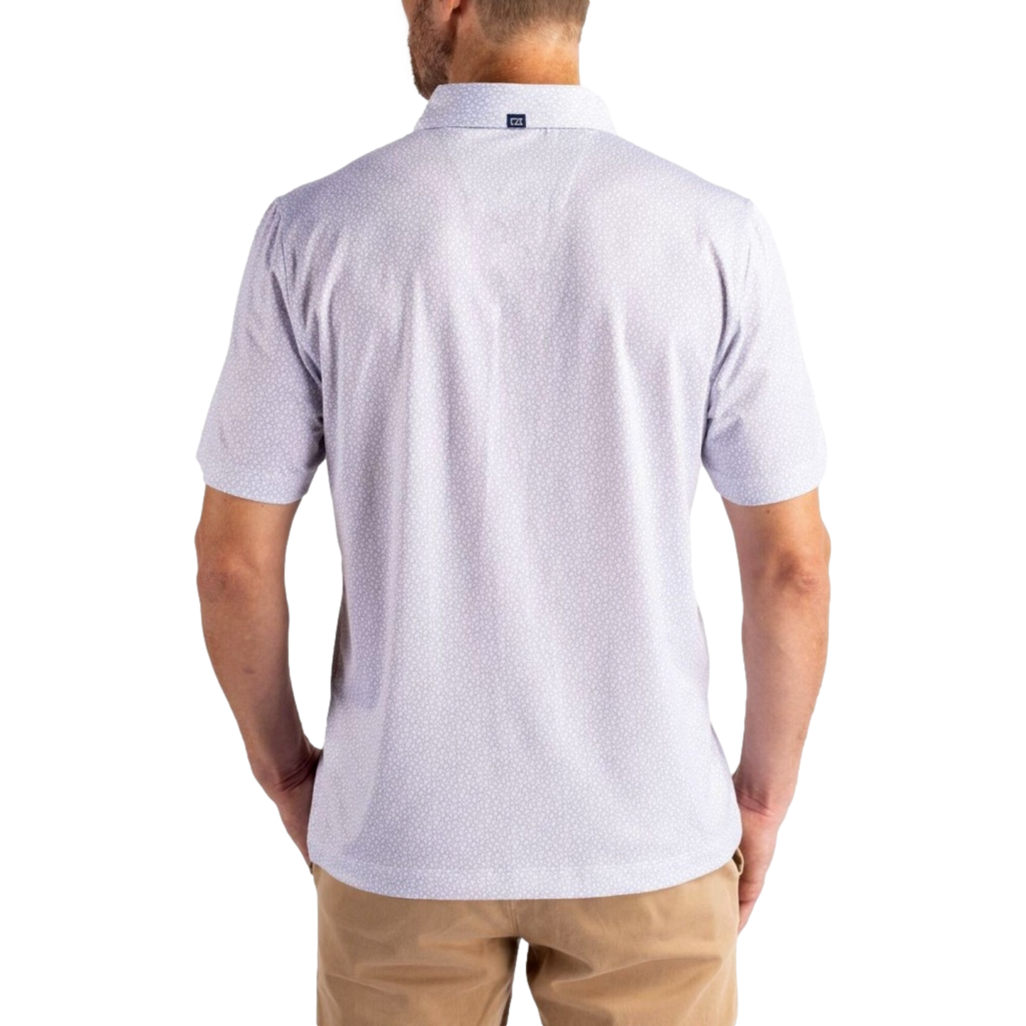 San Francisco 49ers Pike Eco Pebble Print Men's Short Sleeve Golf Polo Shirt