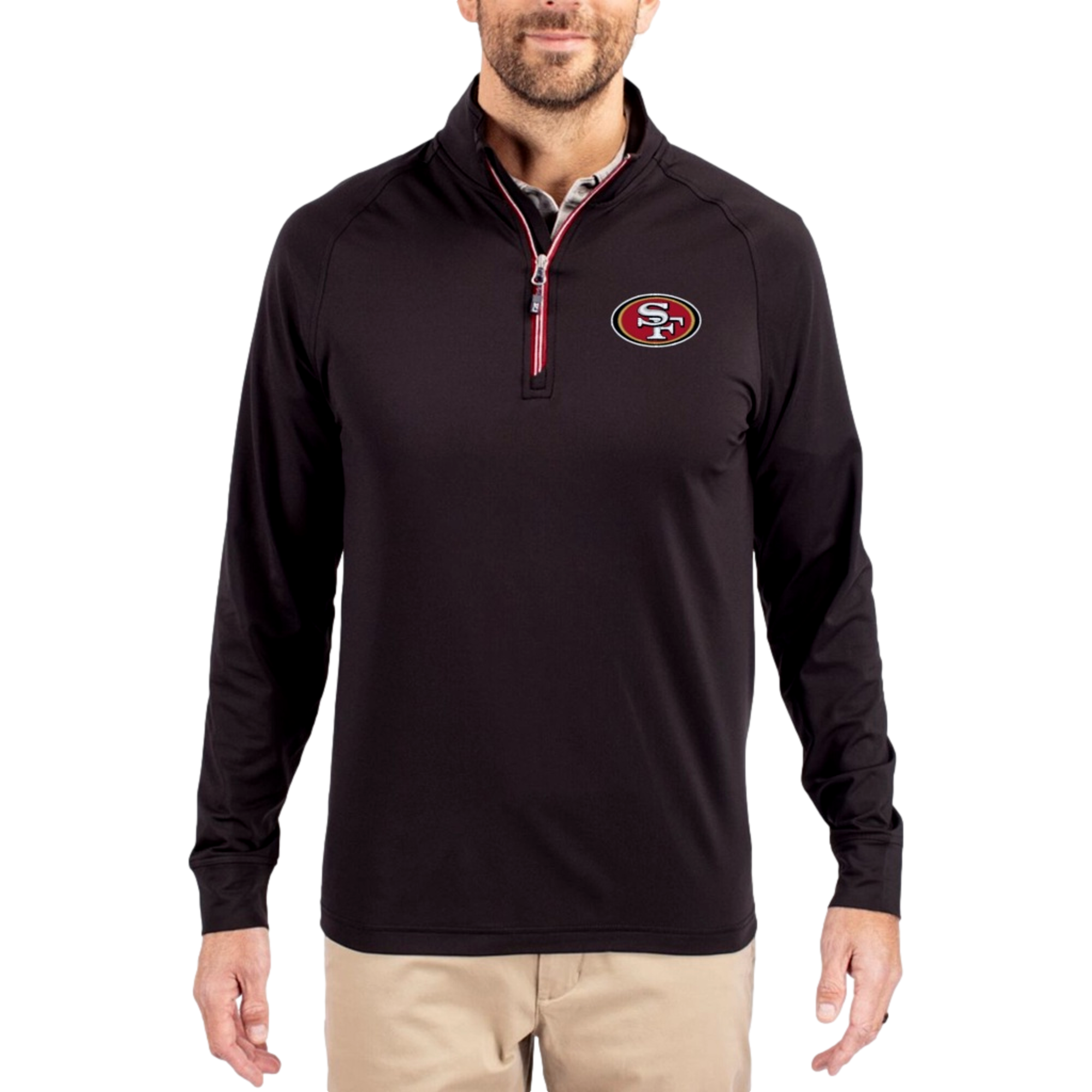 San Francisco 49ers Adapt Eco Knit Stretch Men's Golf Quarter Zip