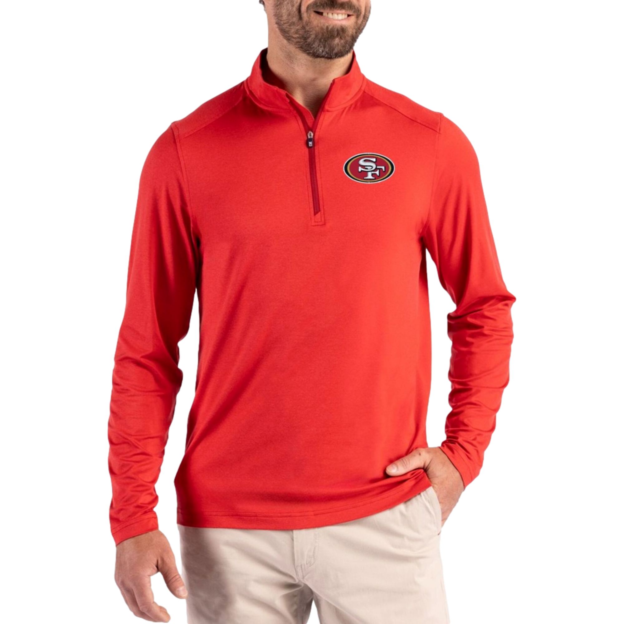 San Francisco 49ers Coastline Epic Comfort Men's Golf Quarter Zip