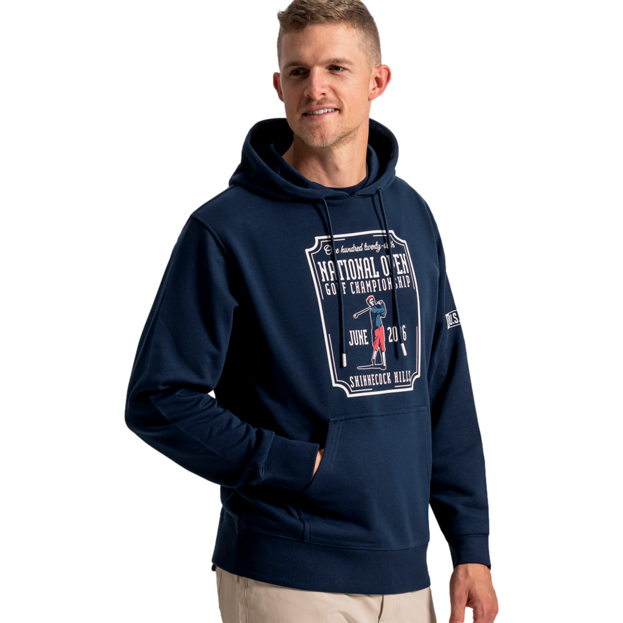US Open Alt Logo National Open Long Sleeve Men's Golf Hoodie